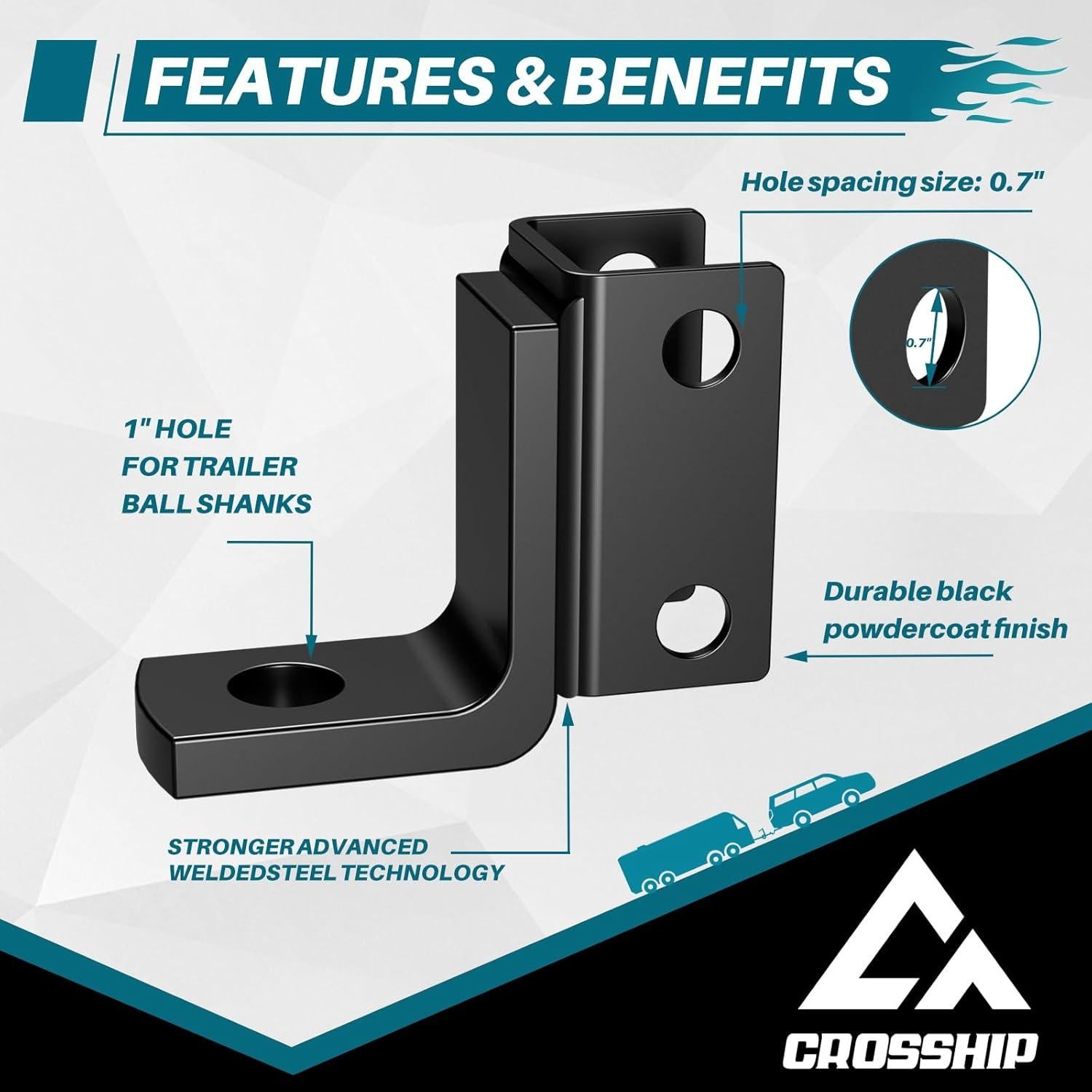 Soporte de enganche ajustable CROSSHIP MYUSQCR034 2268 kg