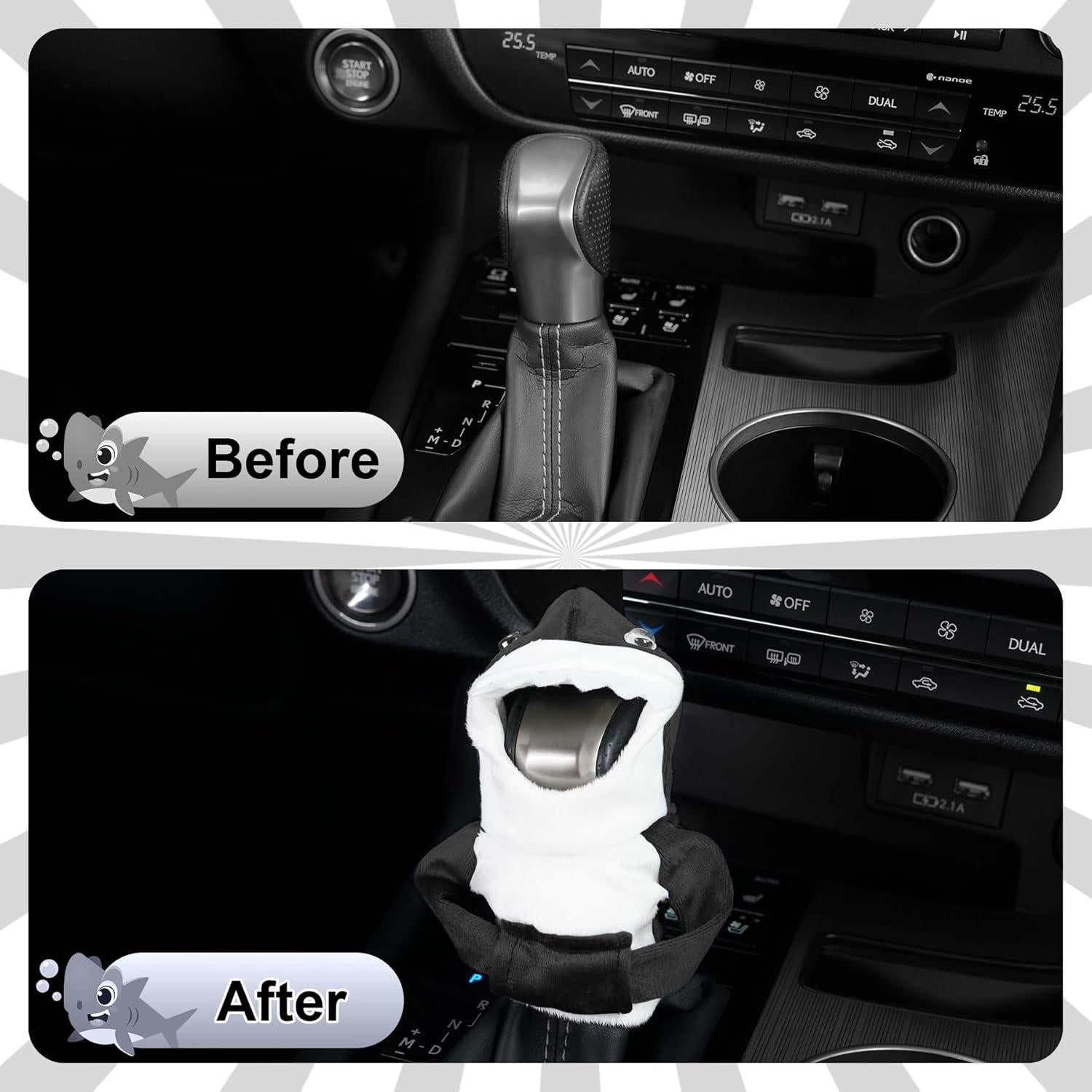 Funda de Cambio de Marchas SINGARO Negra Universal para Coche