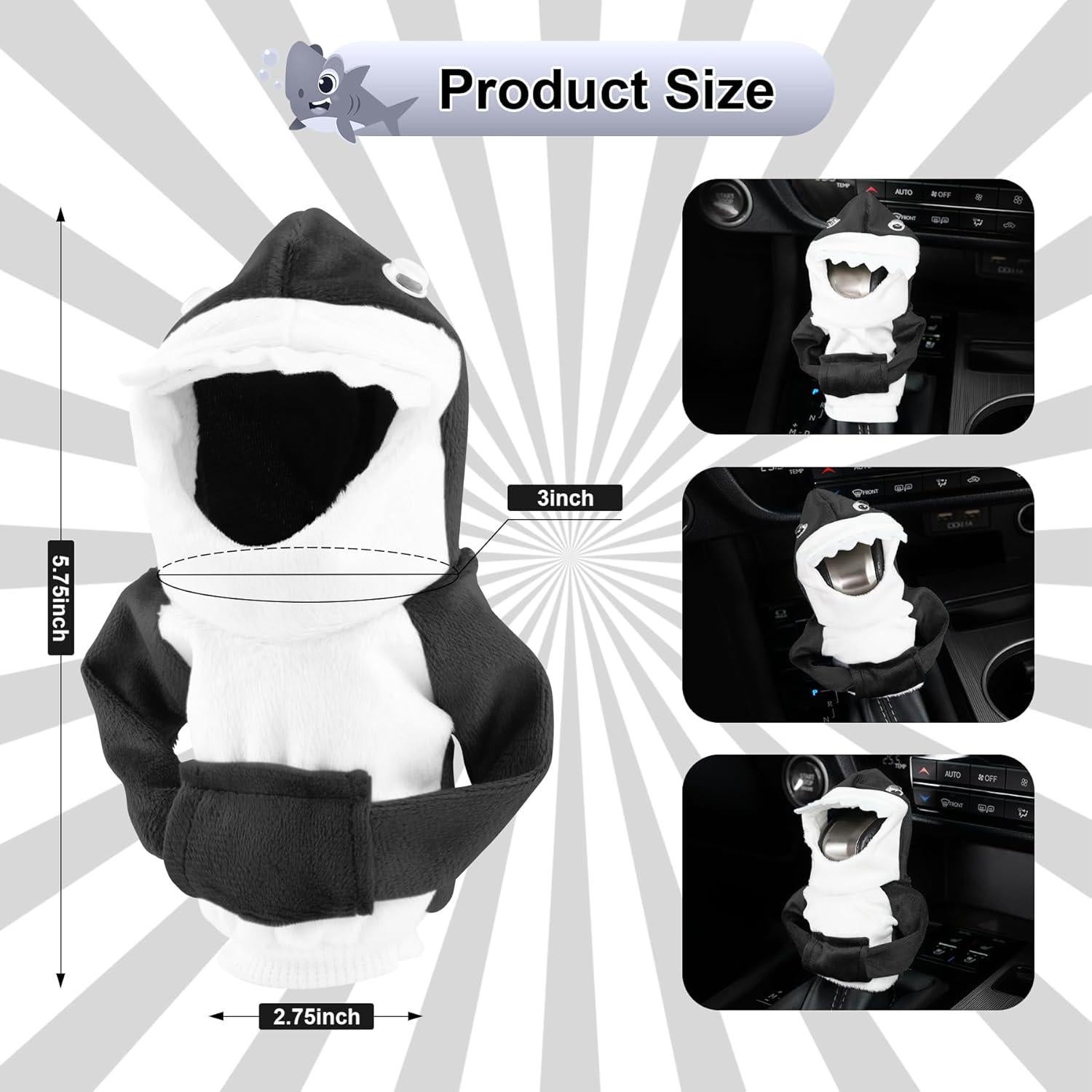 Funda de Cambio de Marchas SINGARO Negra Universal para Coche