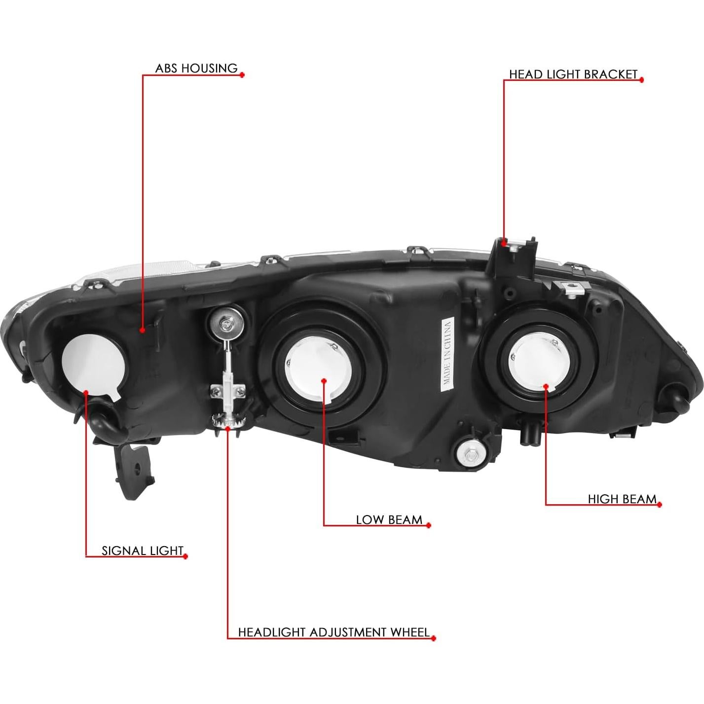 Faros Halógenos Auto Dynasty para Honda Civic 2006-2011