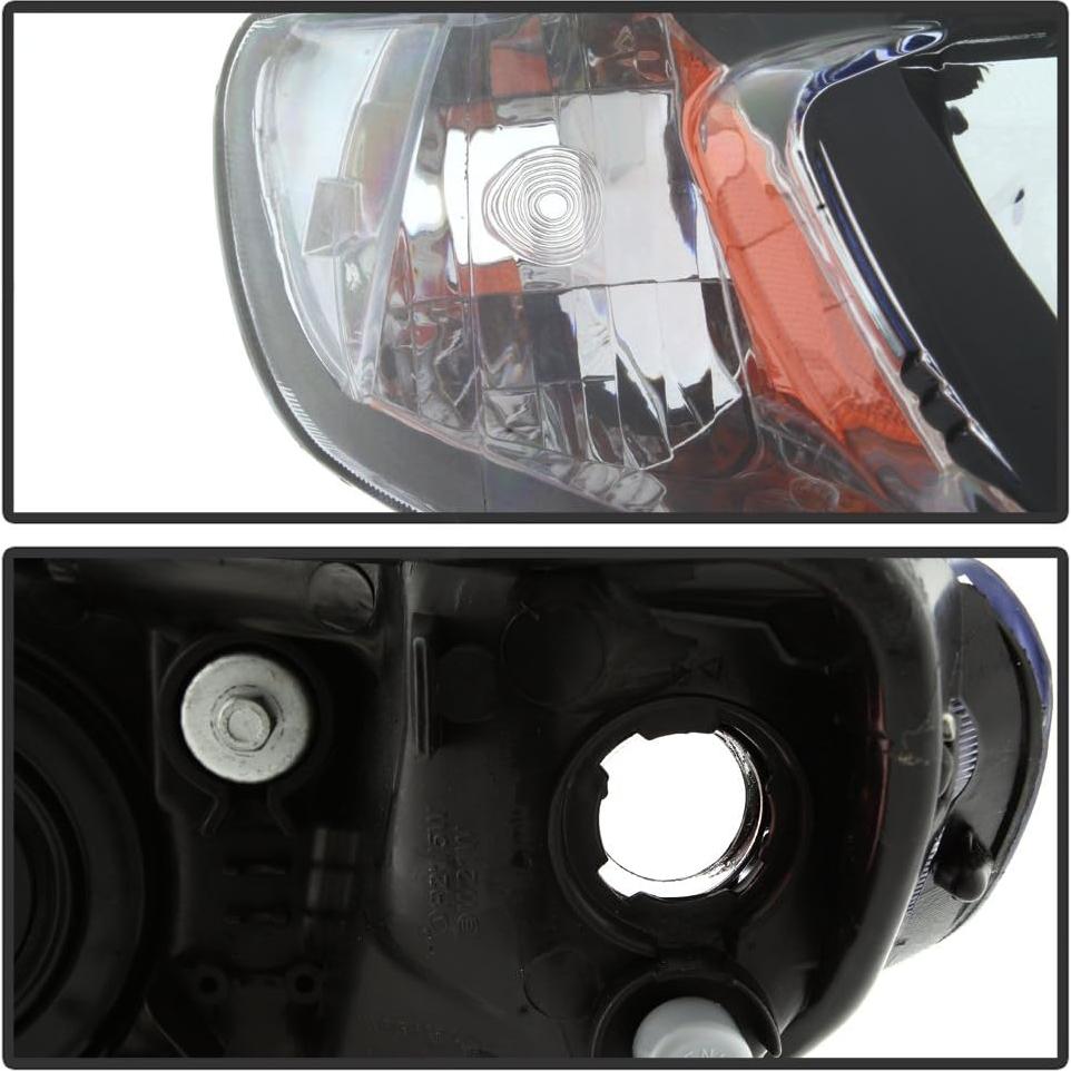 Faros KEEKPO para Honda Civic 2006-2011 Sedán 4 Puertas Negro