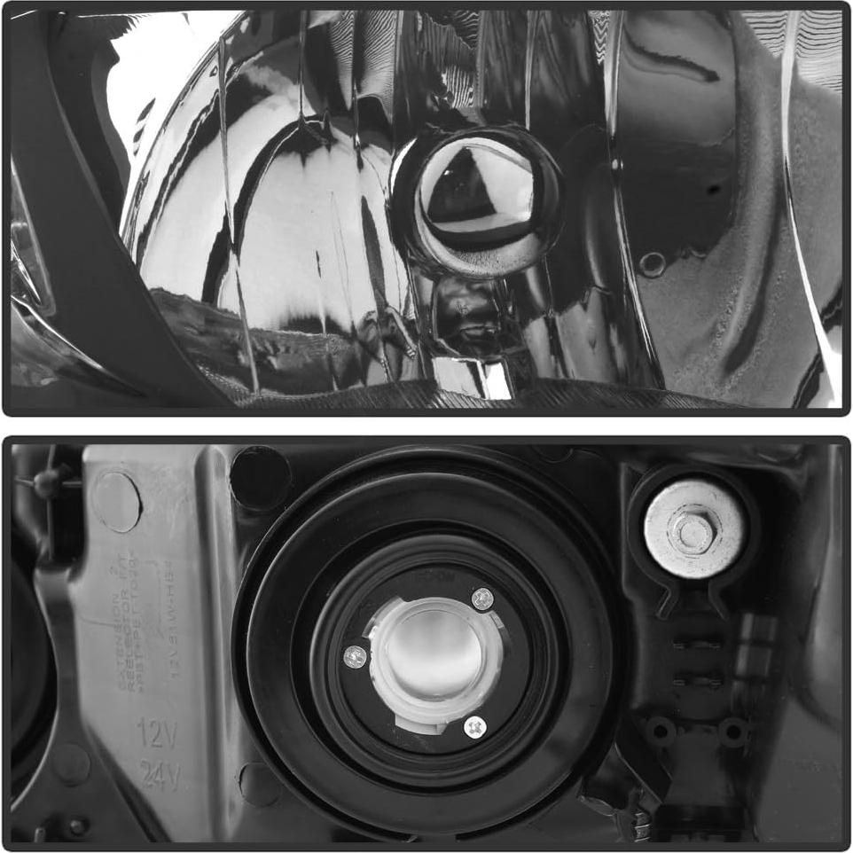 Faros KEEKPO para Honda Civic 2006-2011 Sedán 4 Puertas Negro