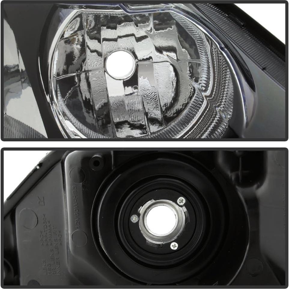 Faros KEEKPO para Honda Civic 2006-2011 Sedán 4 Puertas Negro