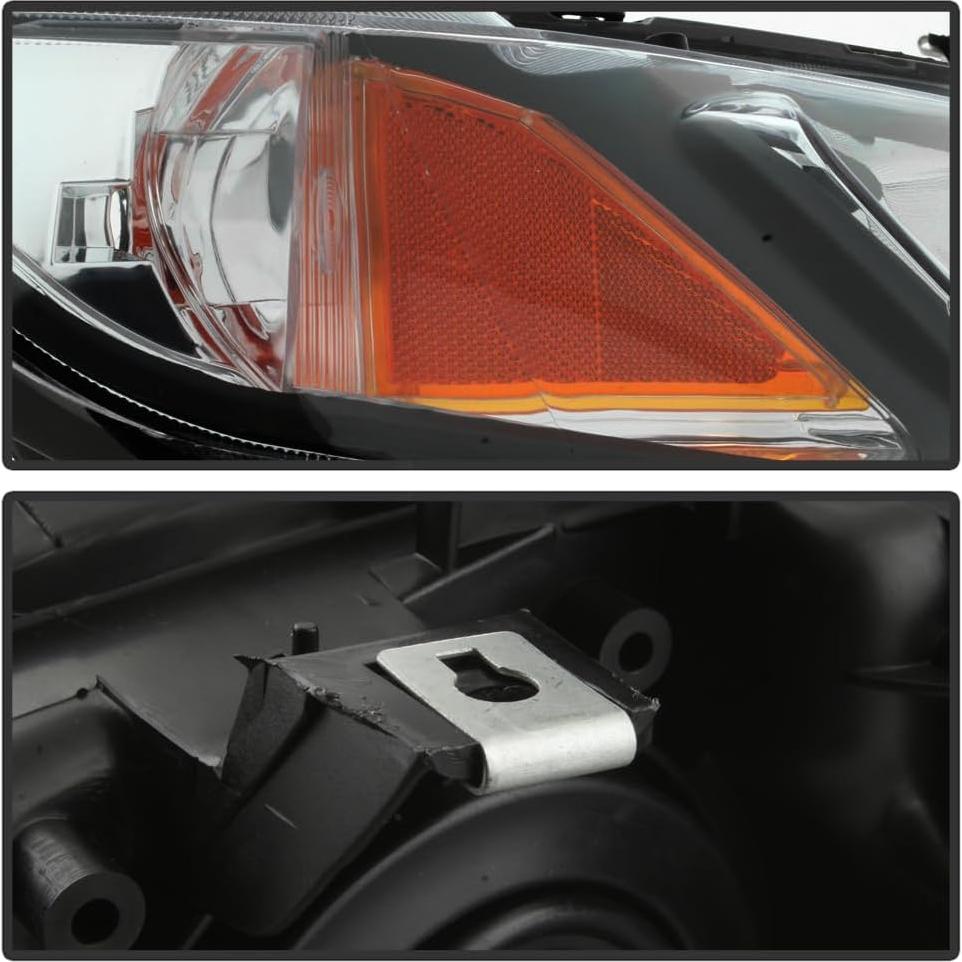 Faros KEEKPO para Honda Civic 2006-2011 Sedán 4 Puertas Negro