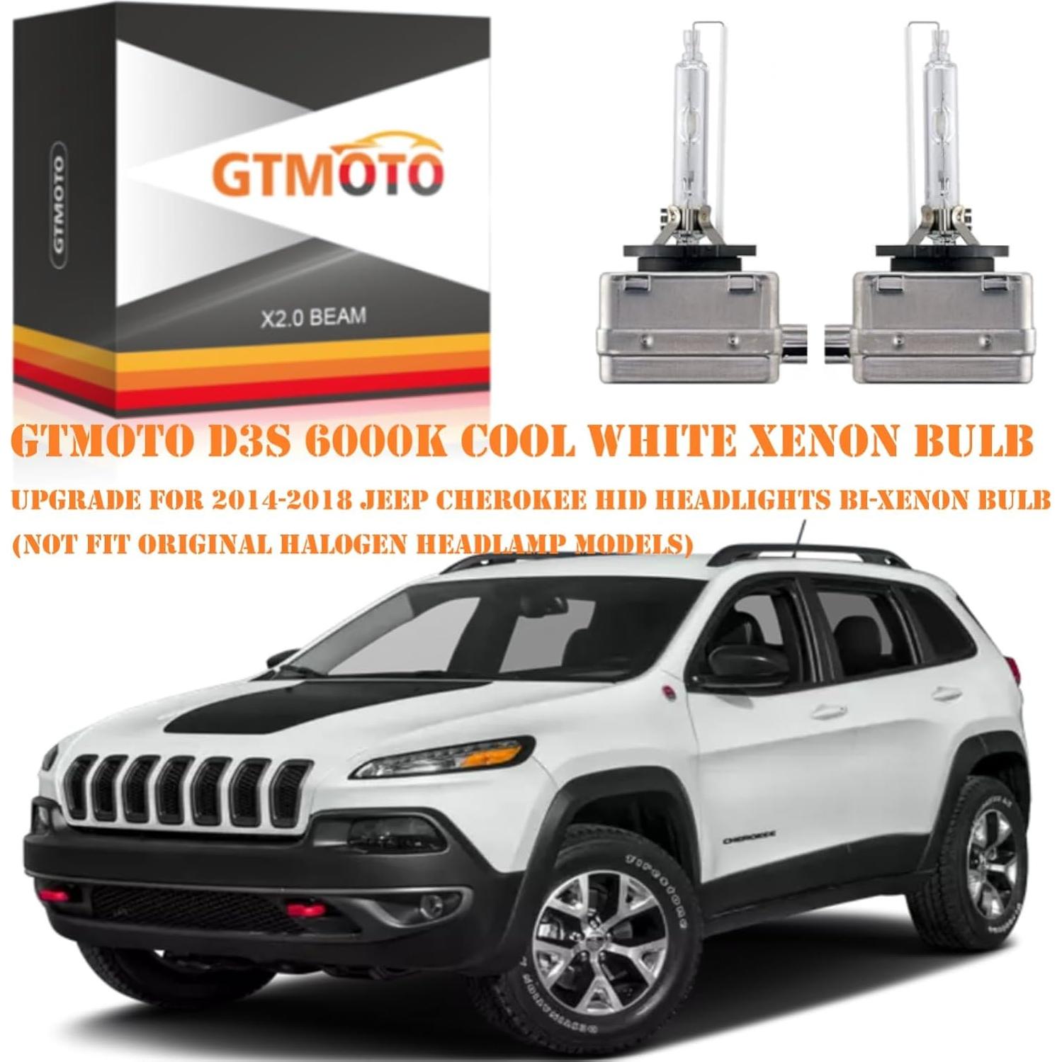 Bombillas Xenón D3S GTMOTO 6000K para Jeep Compass y Grand Cherokee