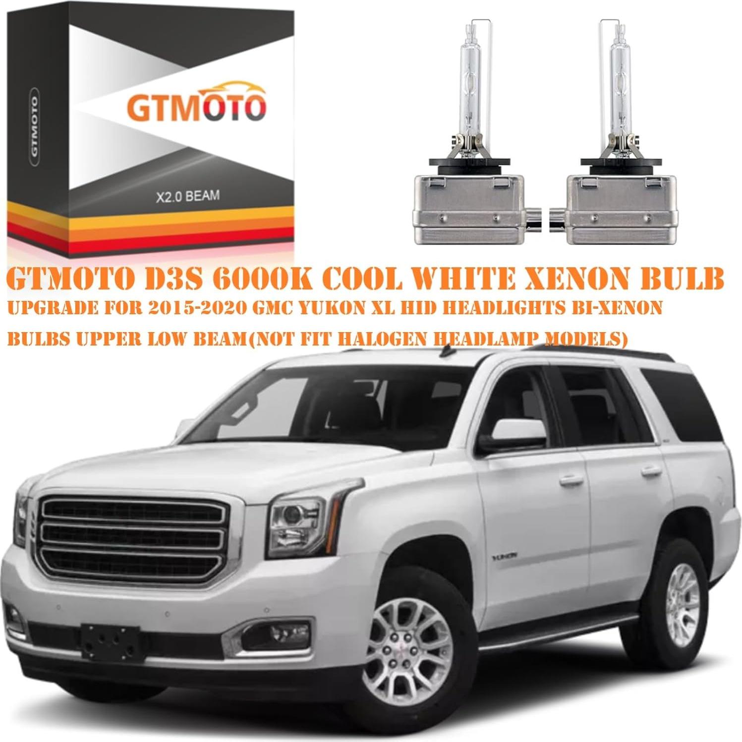 Bombillas D3S Xenón GTMOTO 6000K 35W para GMC Yukon Acadia