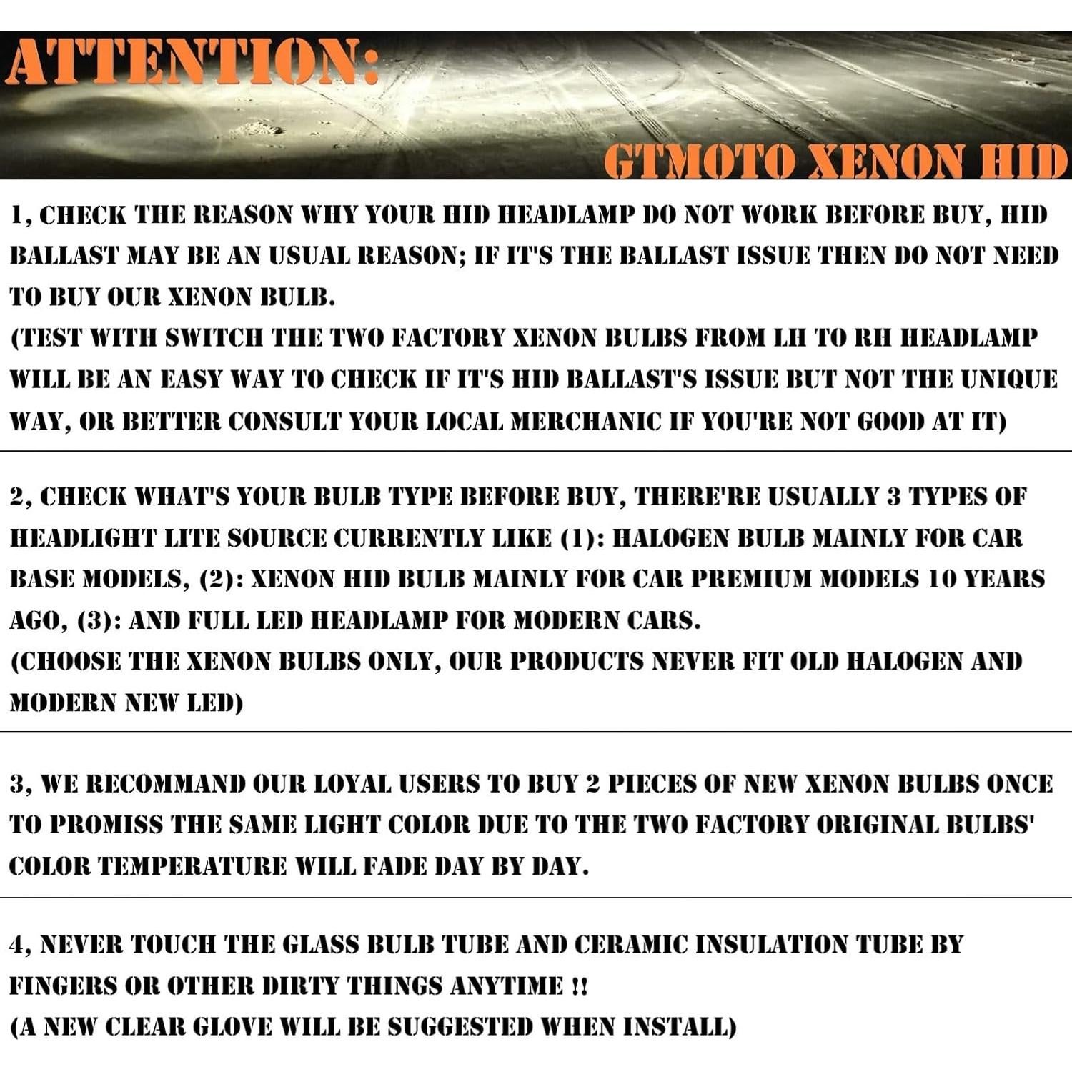 Bombillas D3S Xenón GTMOTO 6000K 35W para GMC Yukon Acadia