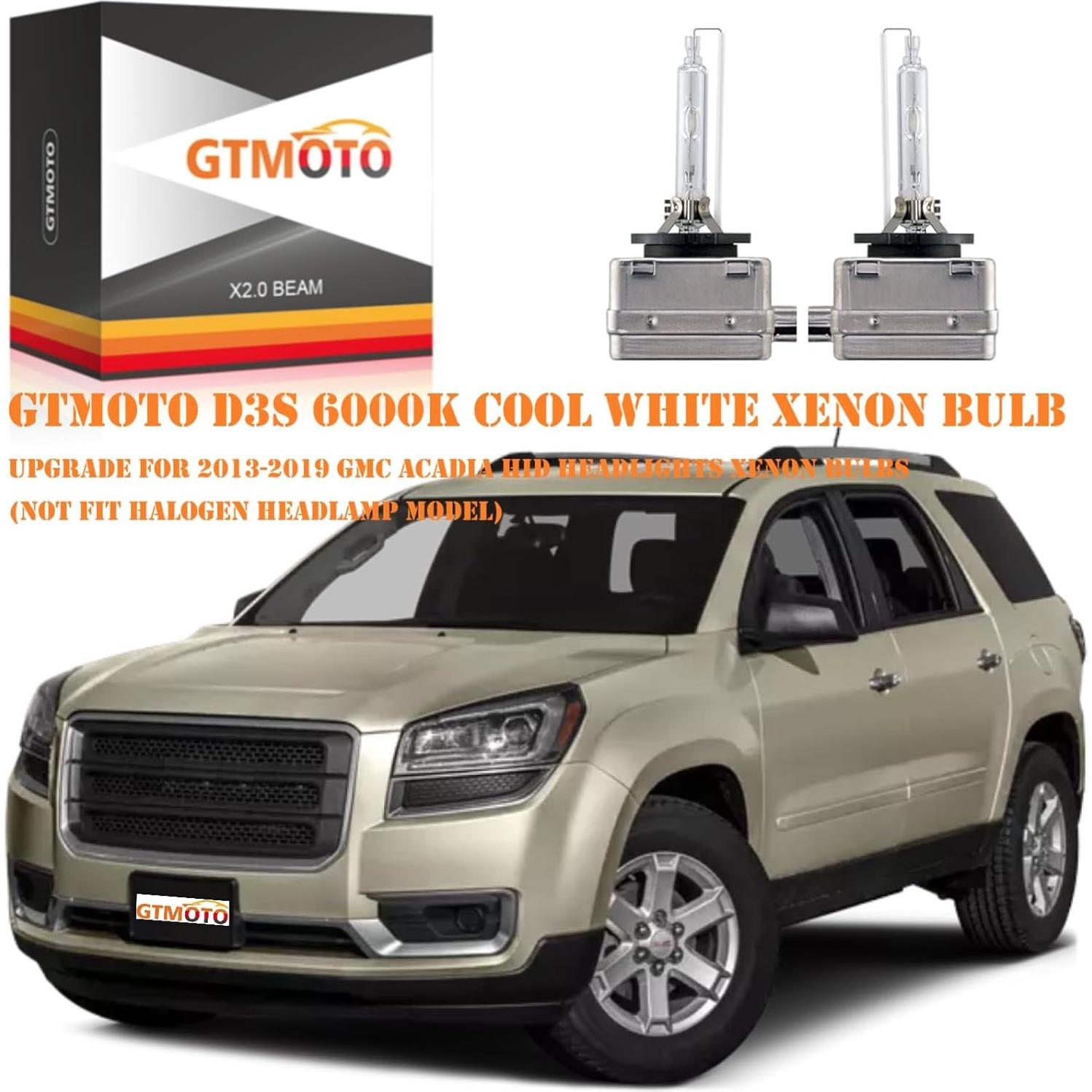 Bombillas D3S Xenón GTMOTO 6000K 35W para GMC Yukon Acadia