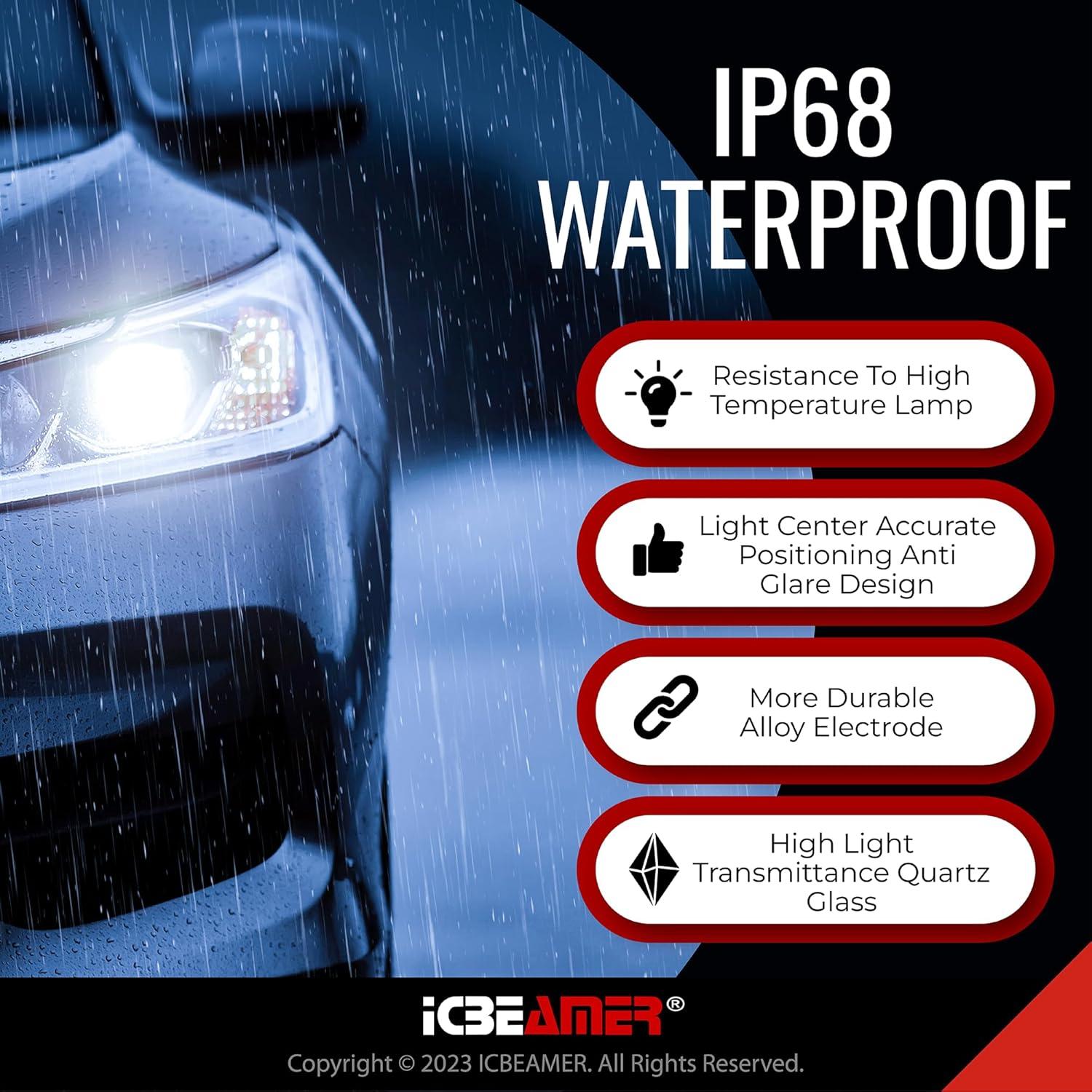 Bombilla Xenón HID ICBEAMER D4S D4R 6000K 3580 Lúmenes