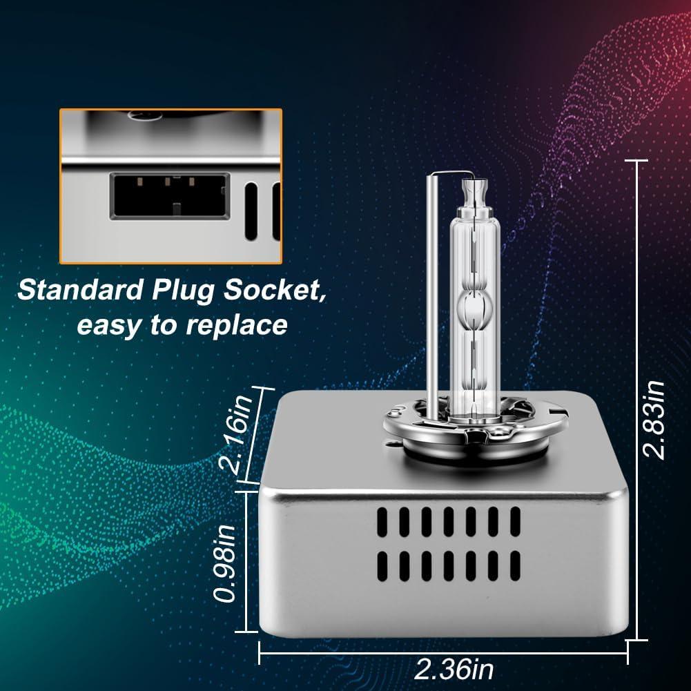 Bombilla Xenón D5S Asasytal 6000K 35W 3500 Lúmenes