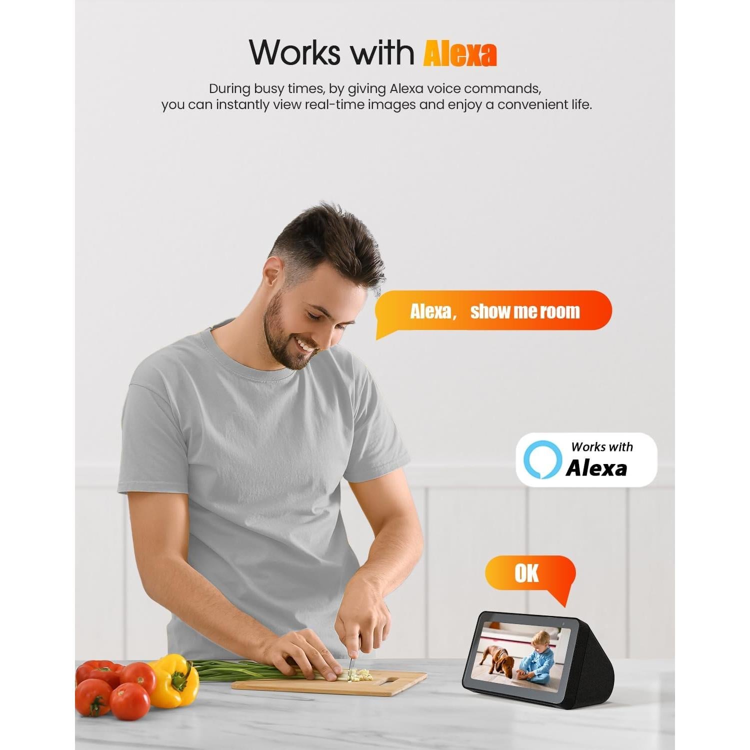 Cámara de Seguridad Interior Usogood D45 2.5K 360° WiFi