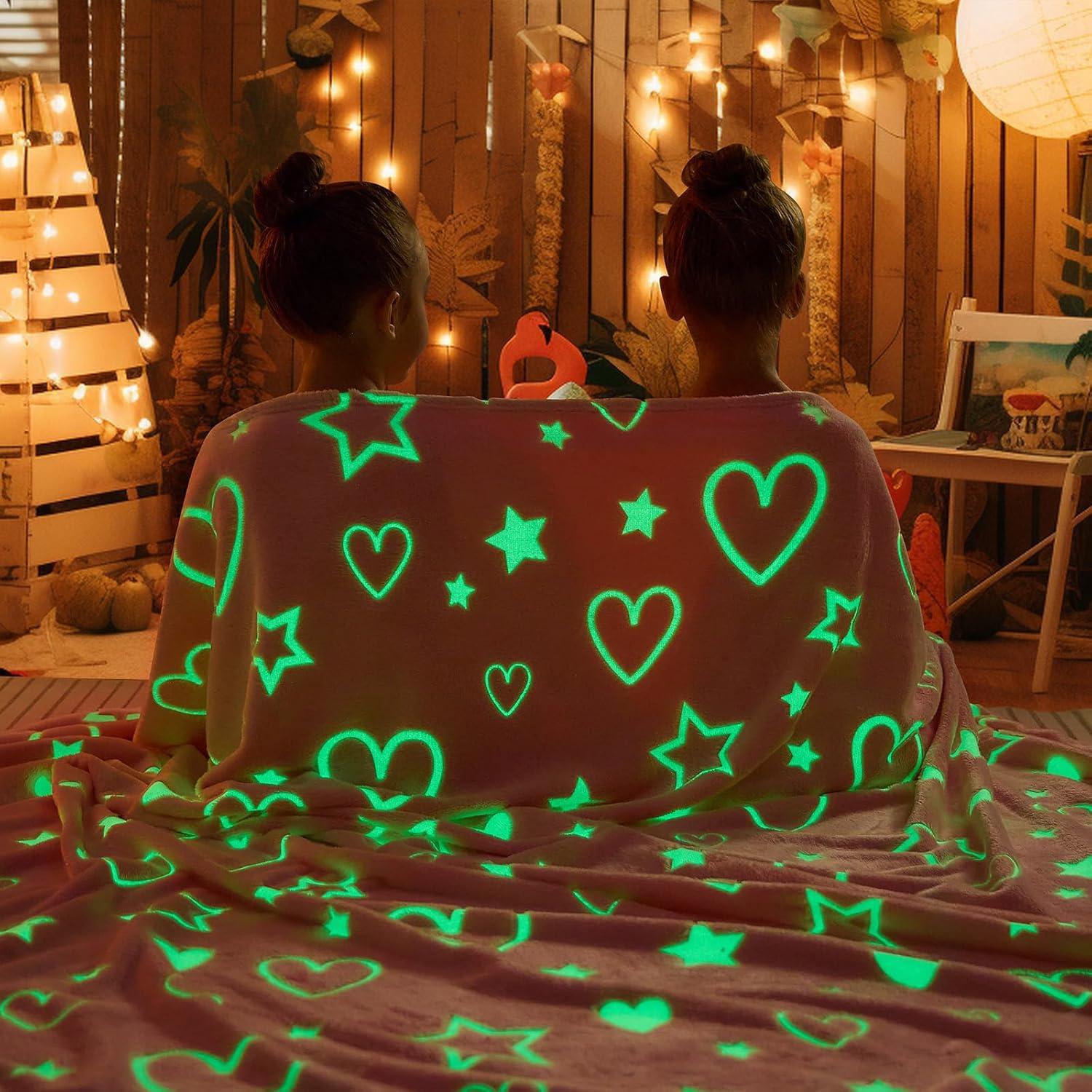 Manta Rosa Brillante inhand 101x152 cm para Niñas