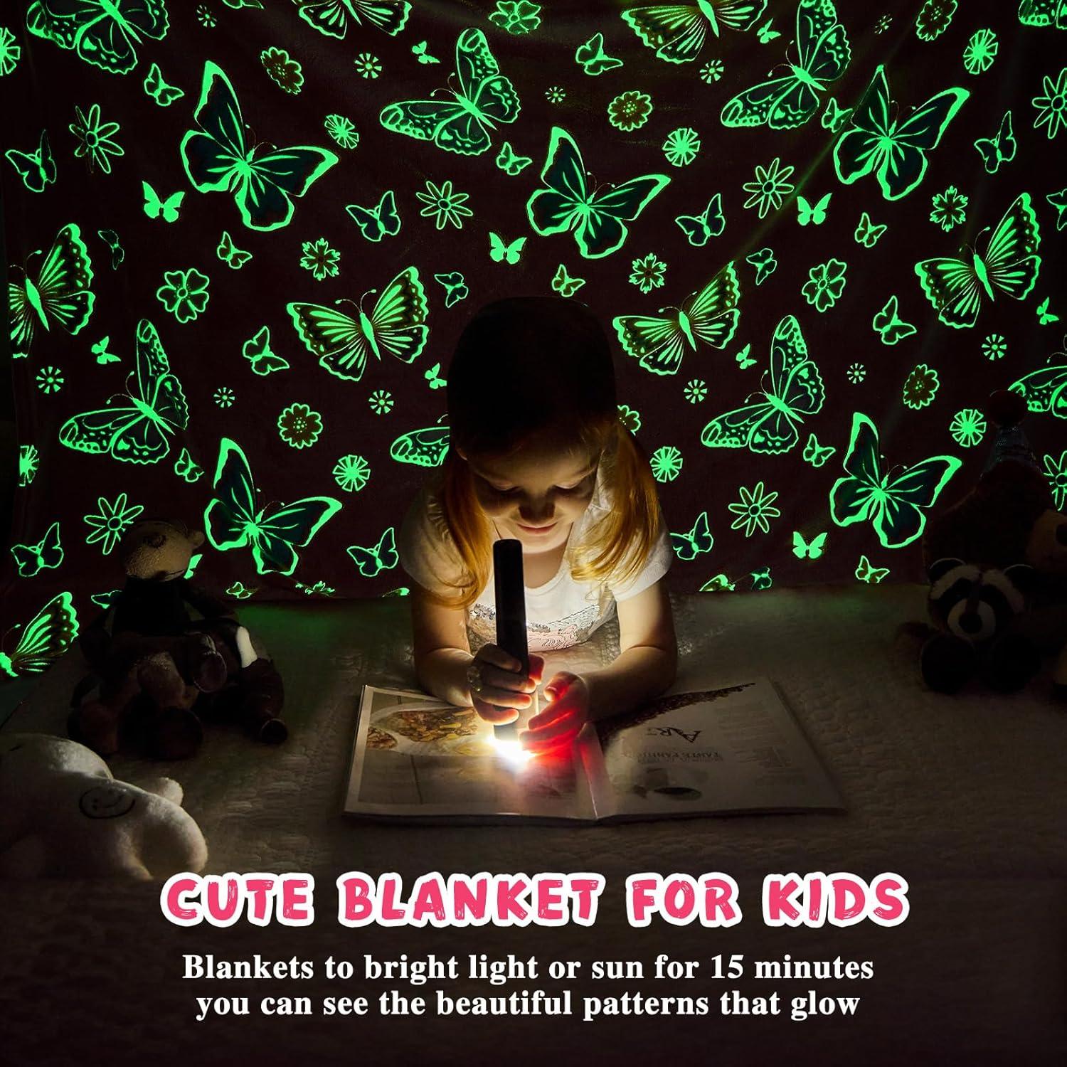 Manta Brillante Mariposa Rosa Inhand 127x152 cm Suave