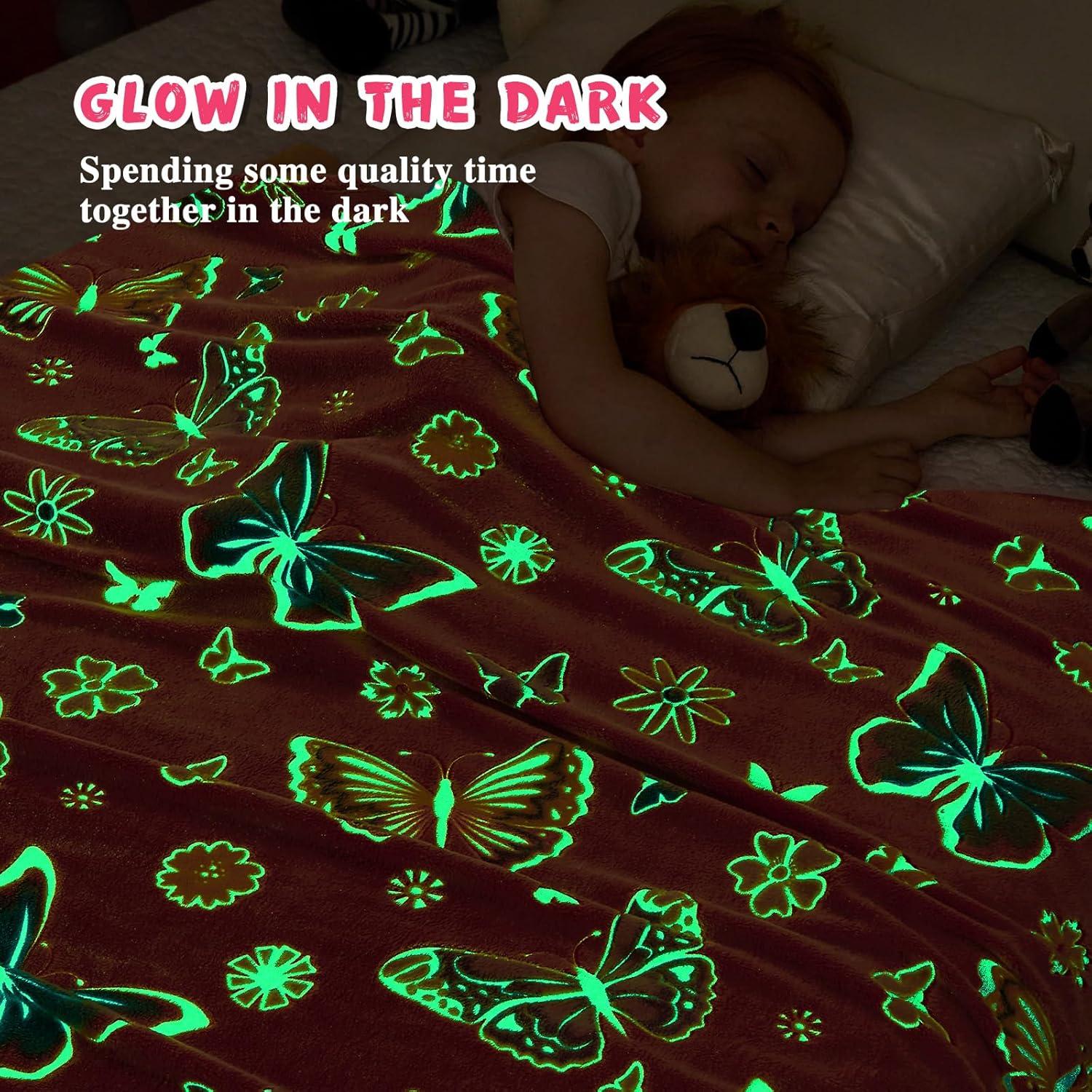 Manta Brillante Mariposa Rosa Inhand 127x152 cm Suave