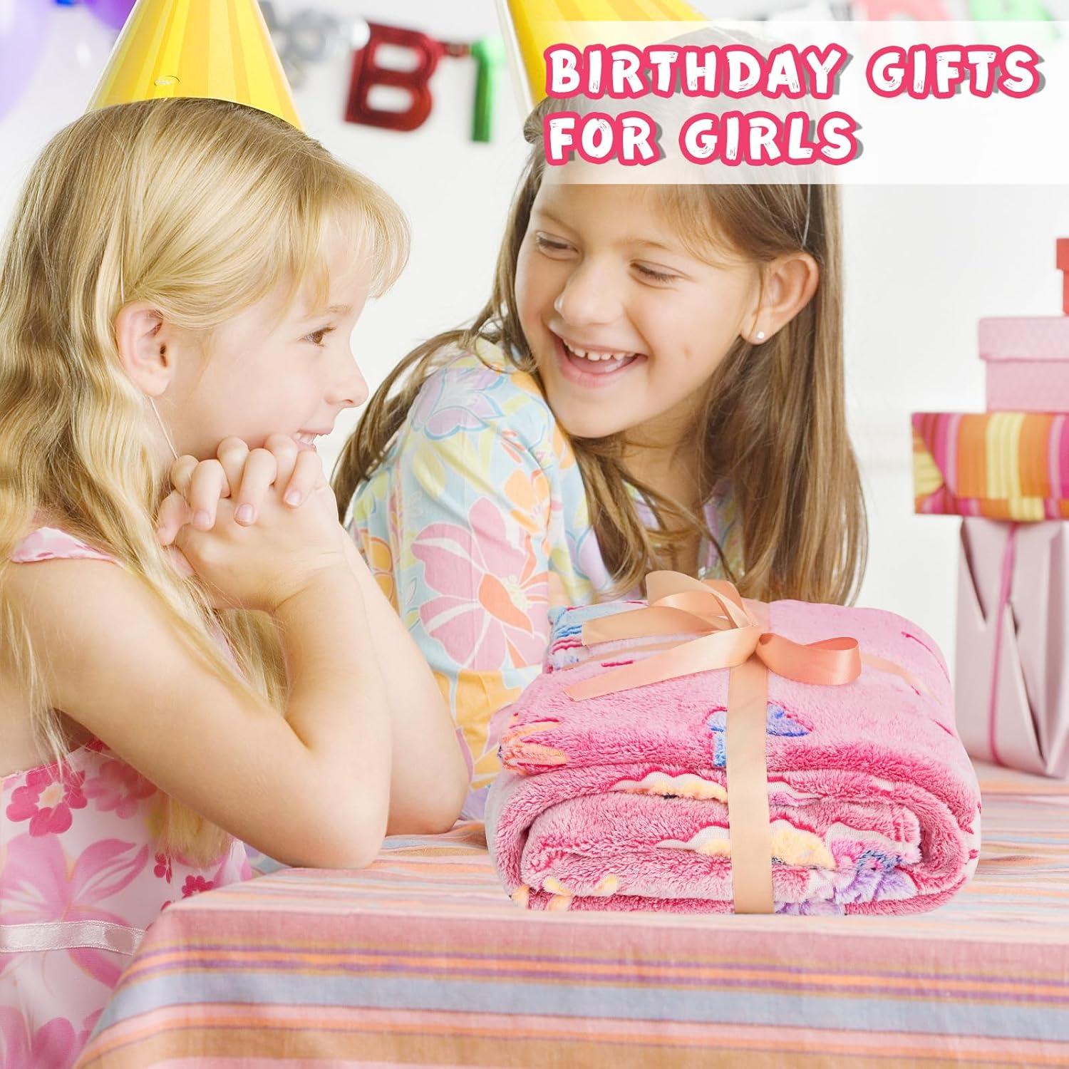 Manta Brillante Mariposa Rosa Inhand 127x152 cm Suave