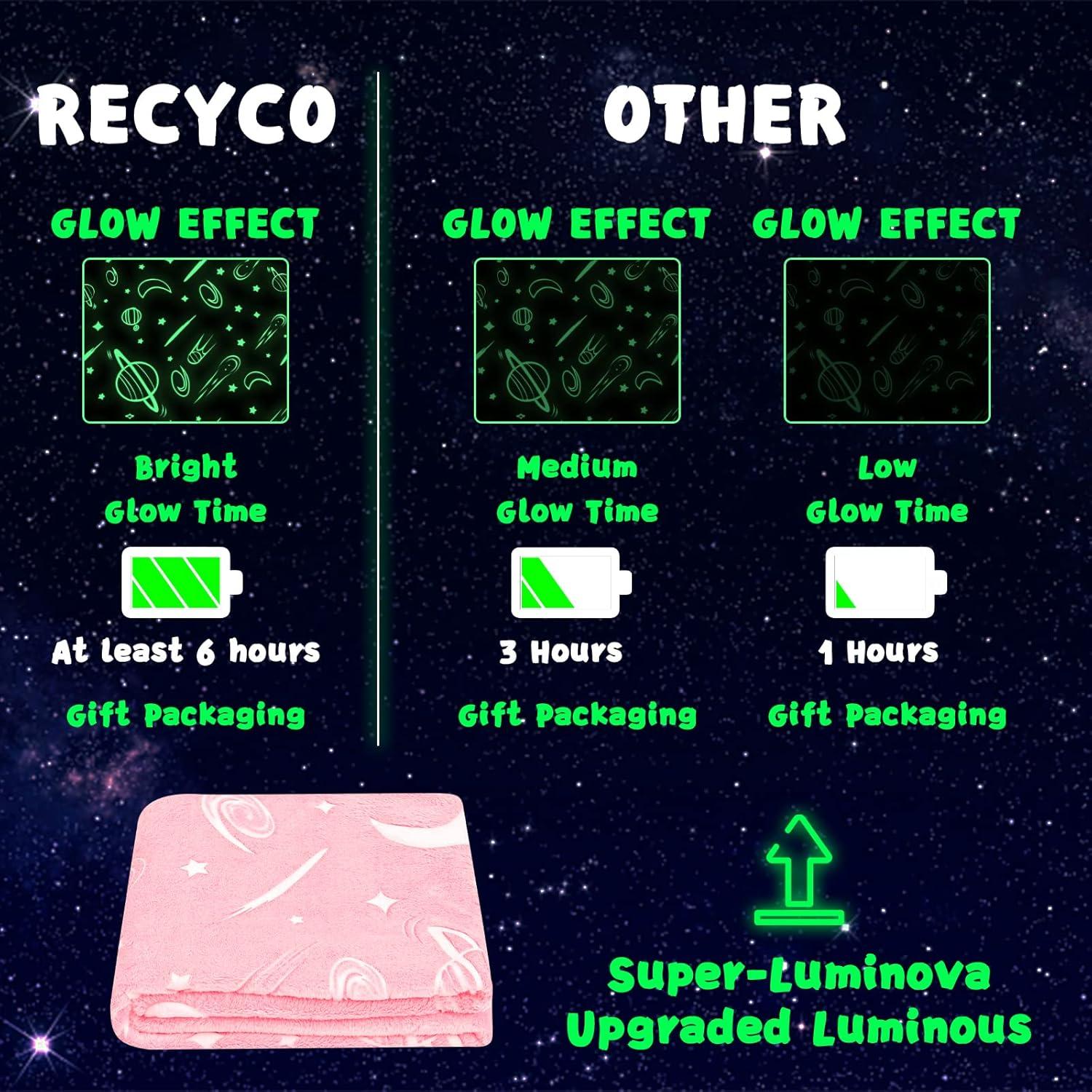 Manta Rosa Inhand 127x152 cm Brilla en la Oscuridad