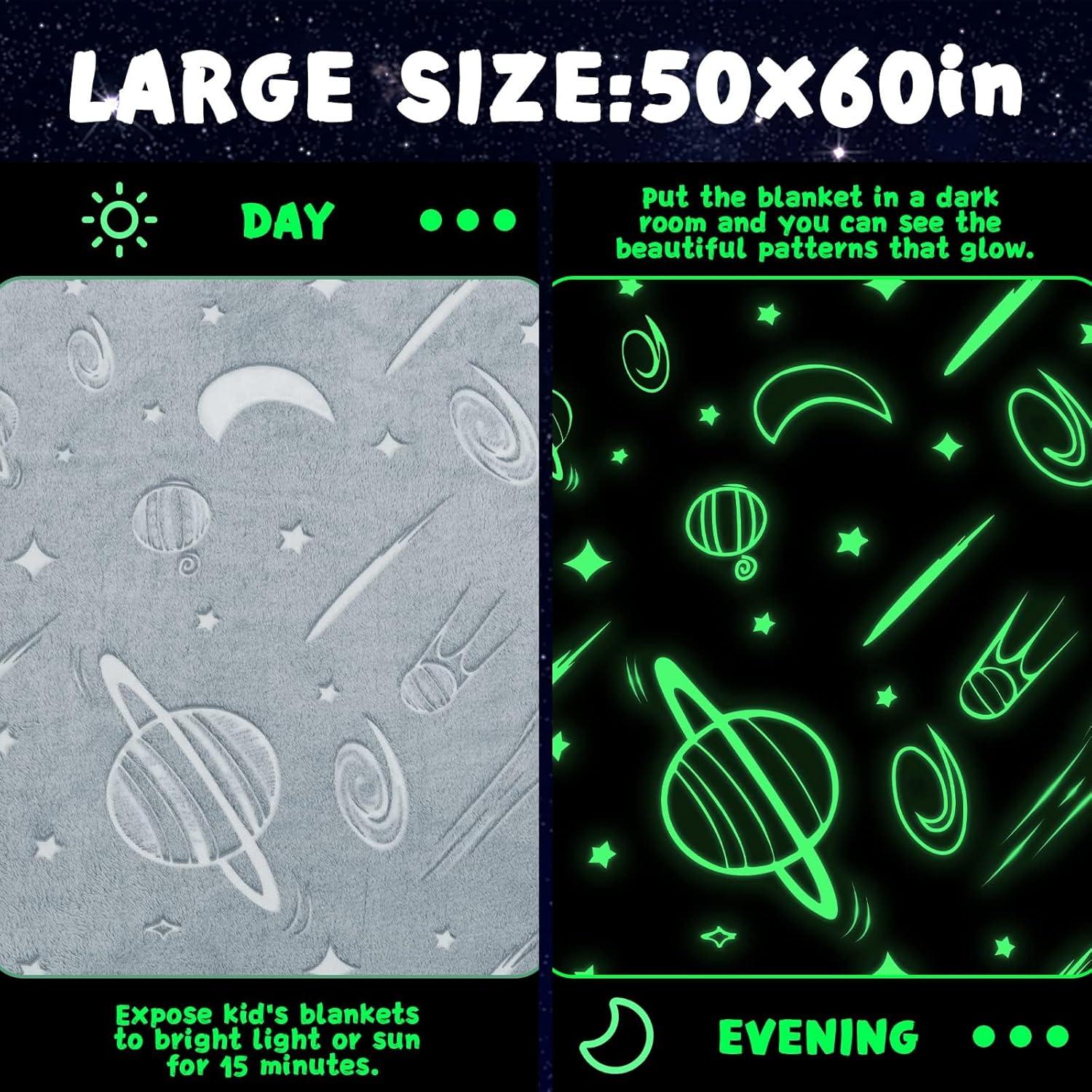 Manta Brillante en la Oscuridad Inhand 76x102 cm Estrellas