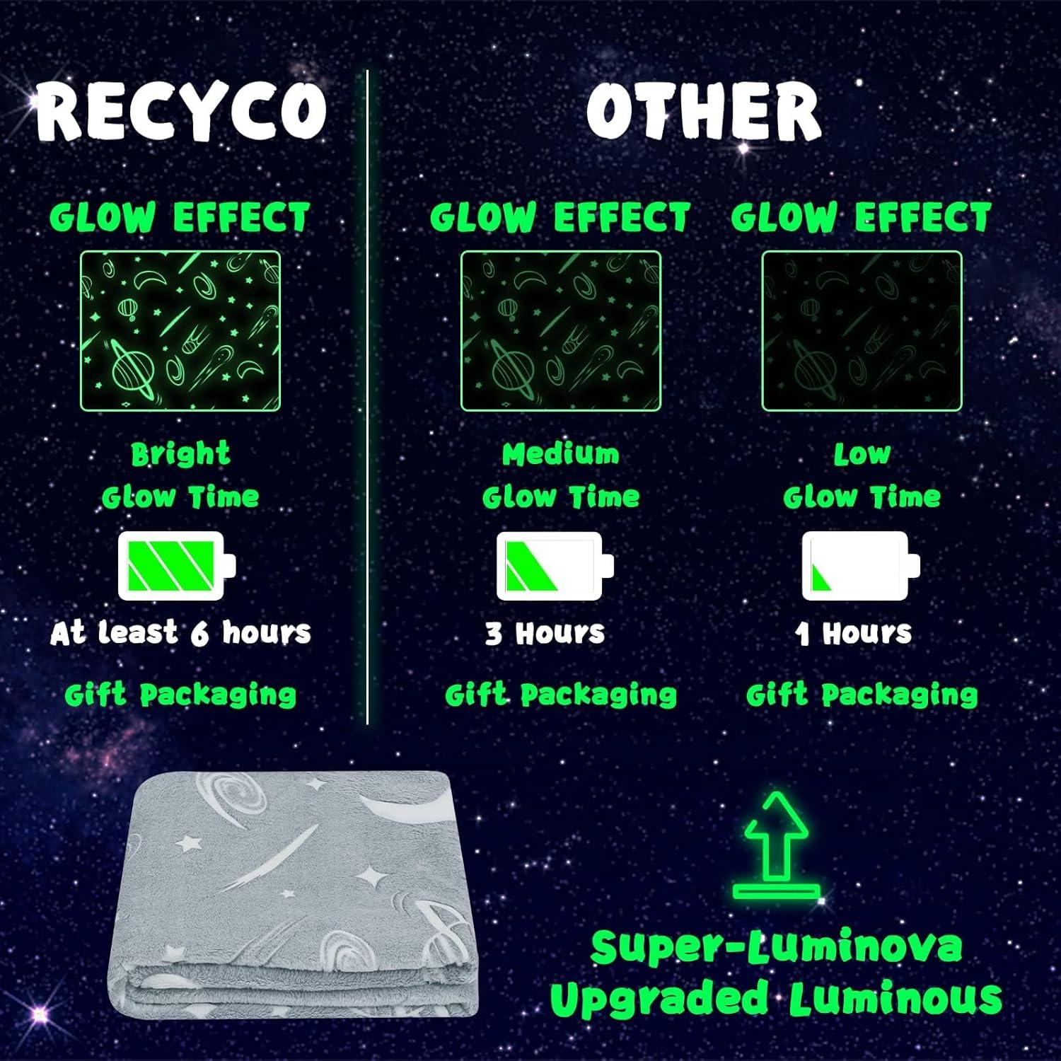 Manta Brillante en la Oscuridad Inhand 76x102 cm Estrellas