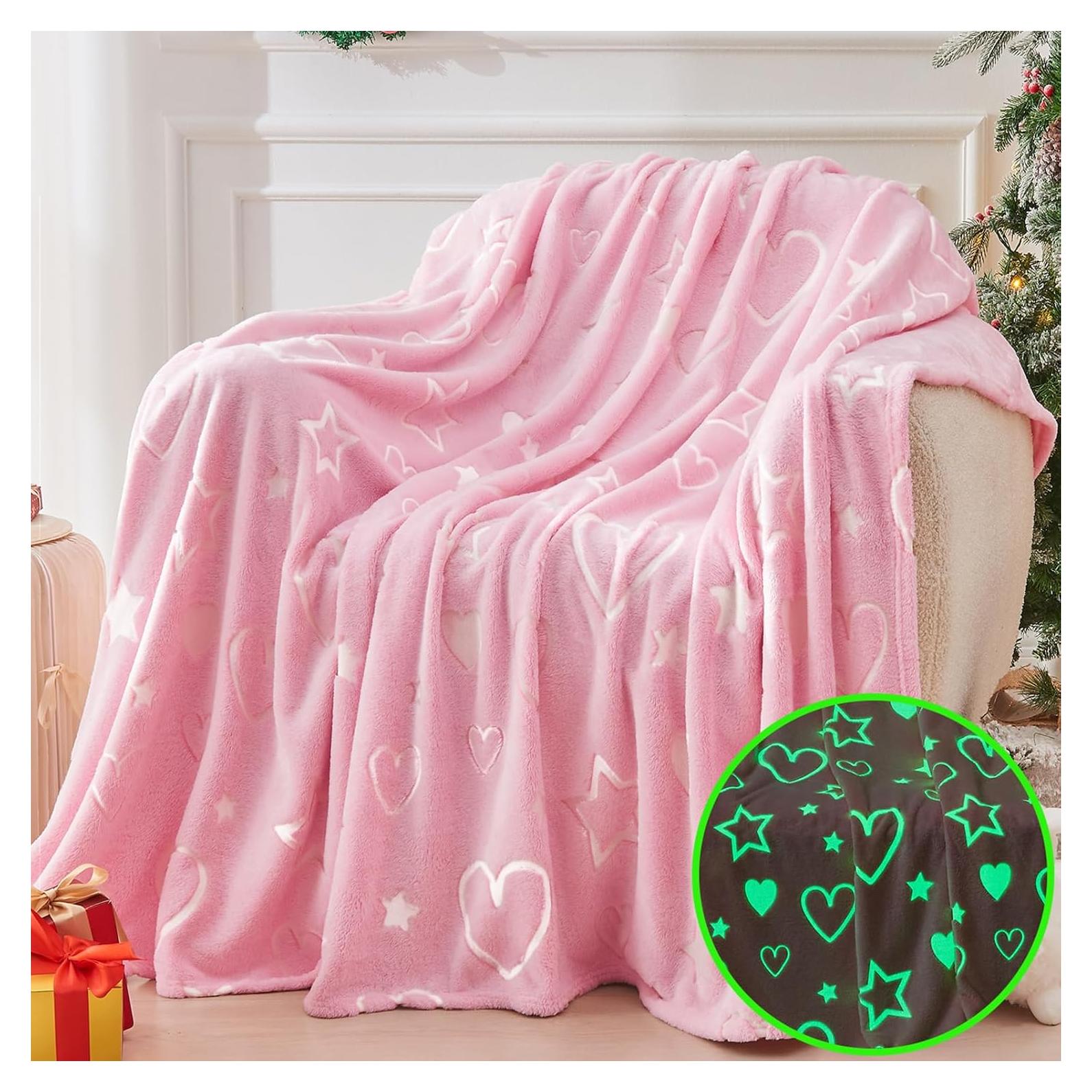 Manta Rosa Brillante inhand 127x152 cm para Niñas