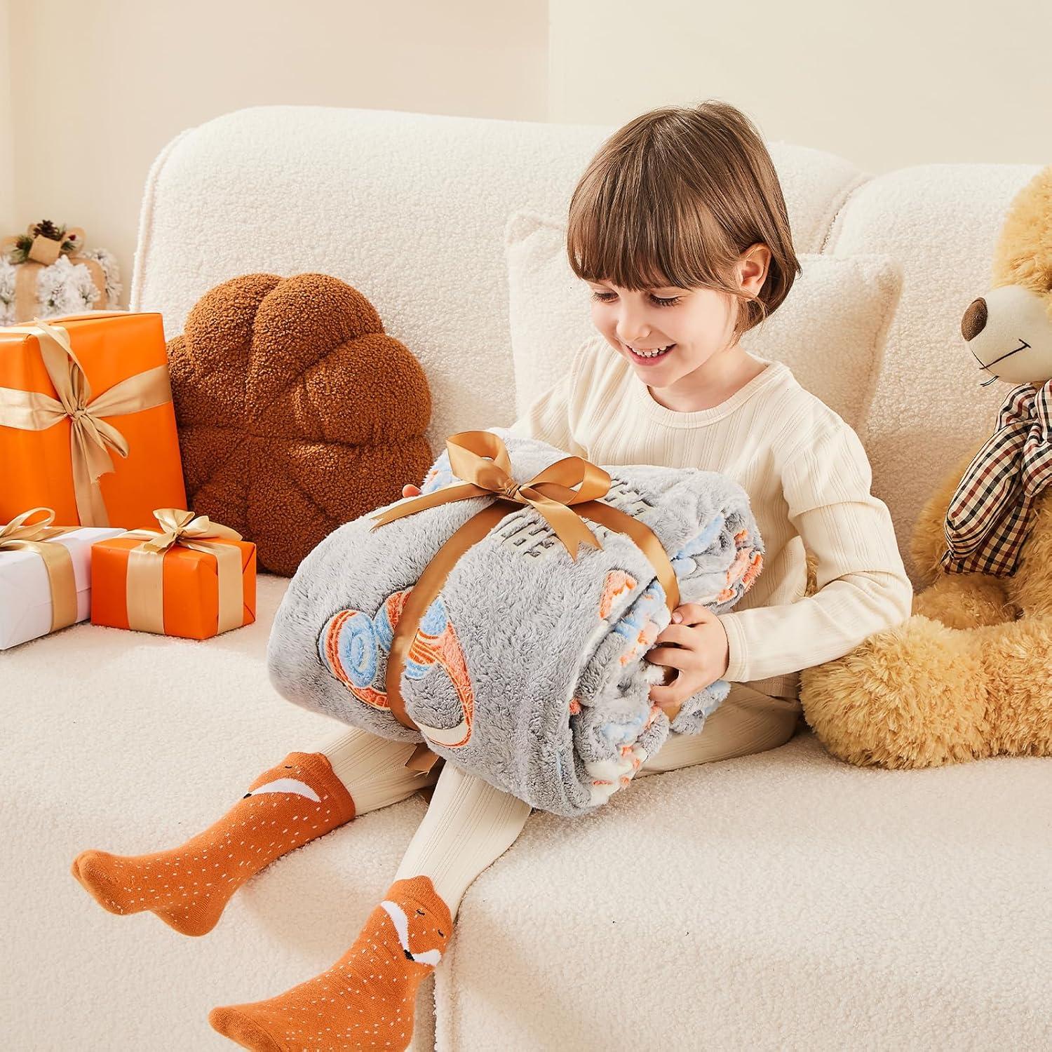 Manta que Brilla en la Oscuridad Inhand 127x152 cm Gris