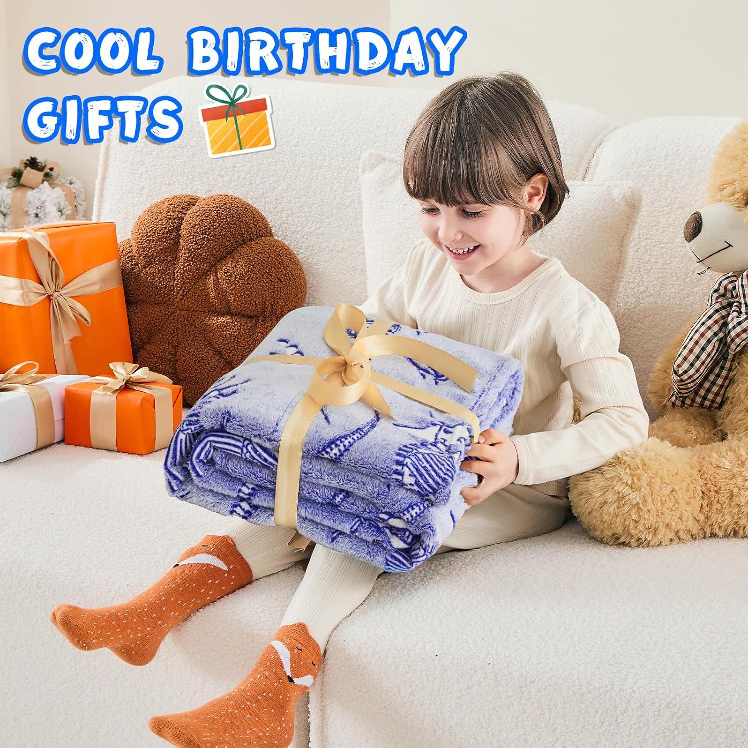 Manta de Dinosaurio Inhand 127x152 cm Brilla en la Oscuridad