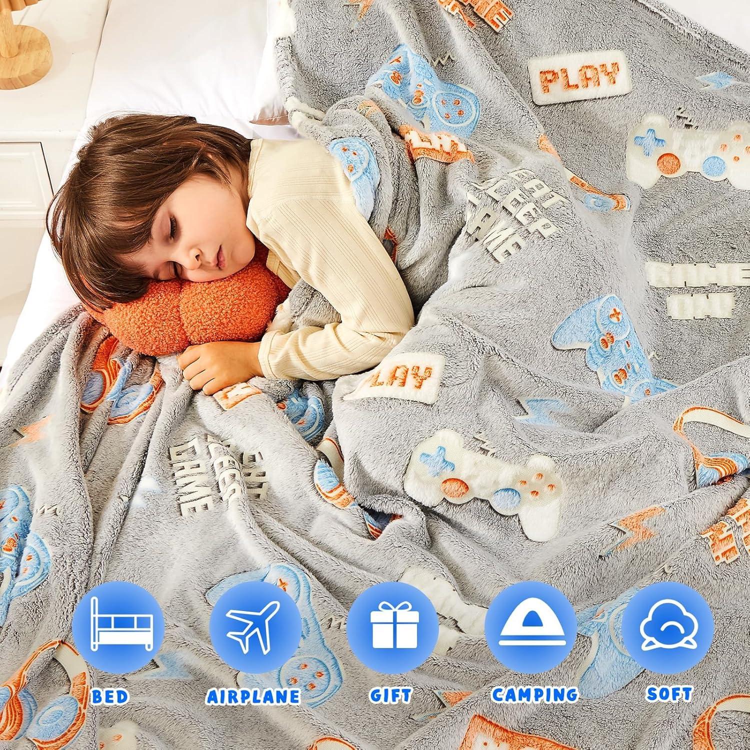 Manta Brillante Inhand 76x102 cm Videojuegos Gris