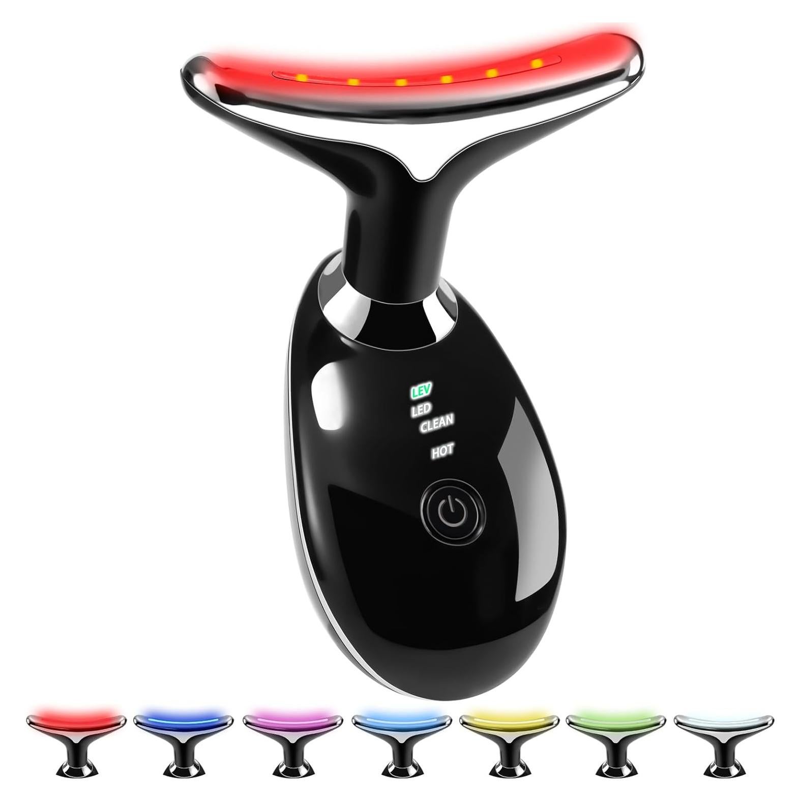 Masajeador Facial VGY AM-812W 7 en 1 Luz Roja Multifuncional