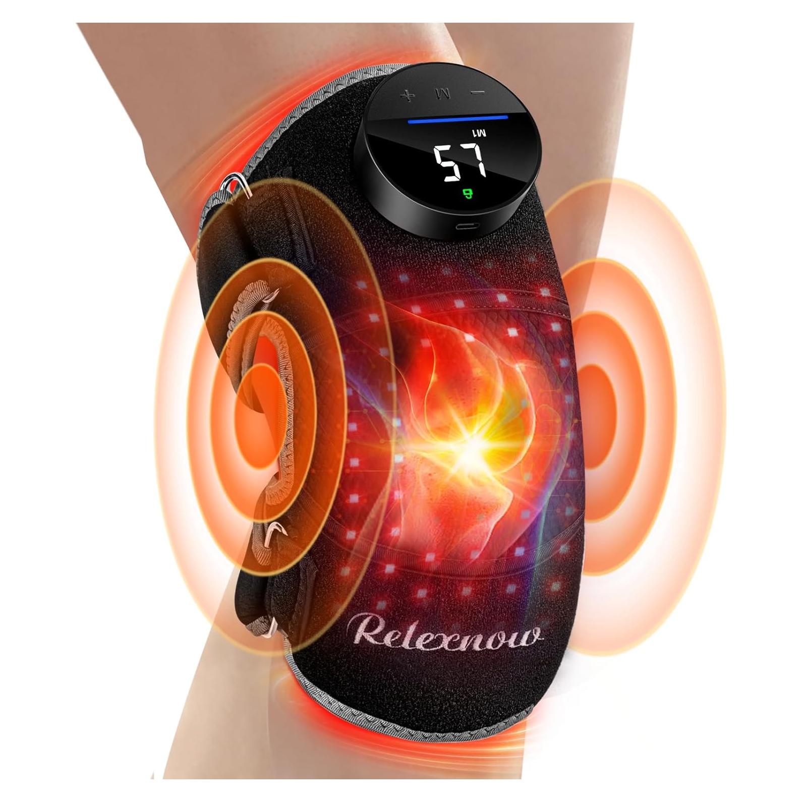 Férula de Rodilla RELEXNOW con Luz Roja y Masaje Inalámbrico