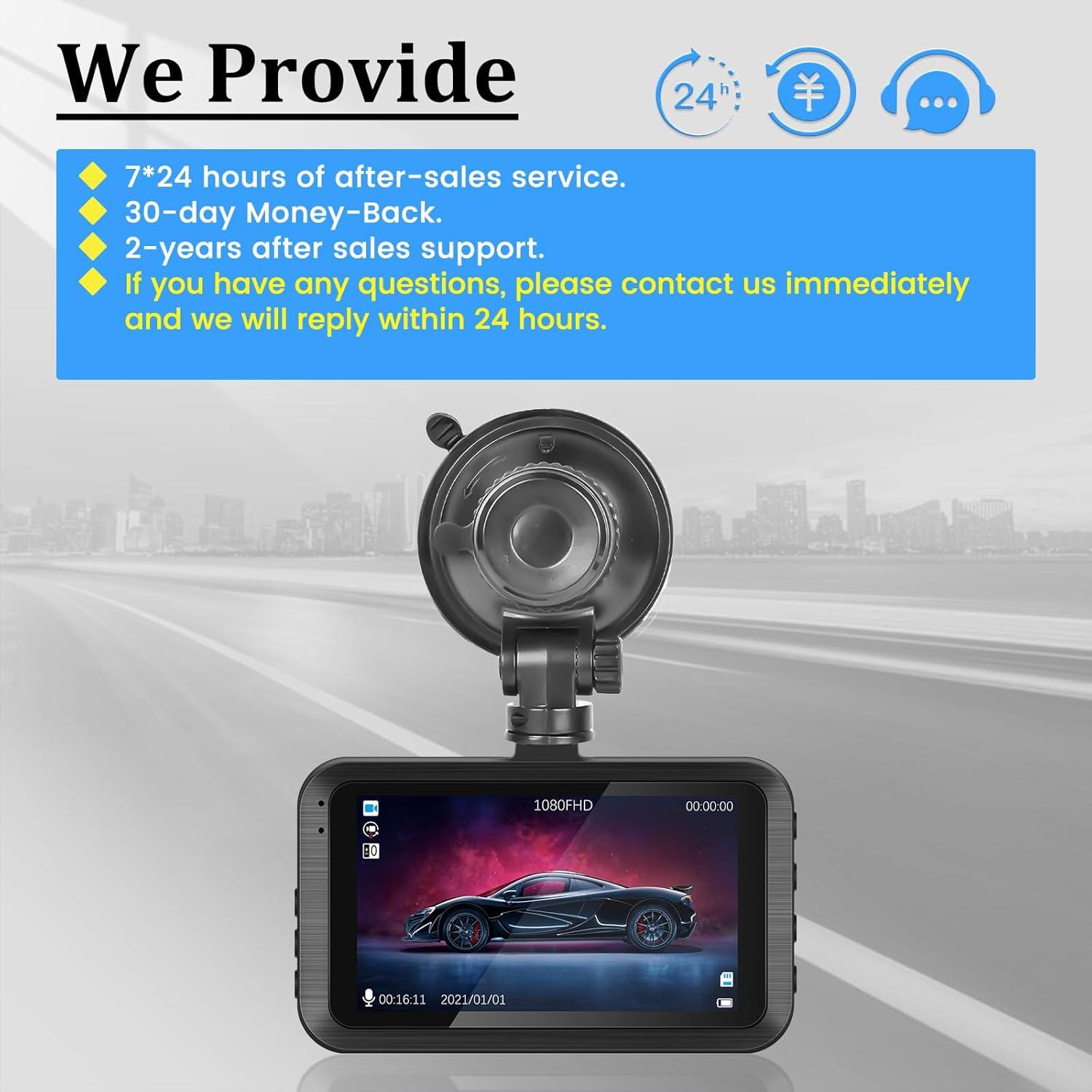 Cámara Doble para Auto NHOPEEW 1080P Pantalla Táctil 3.9cm