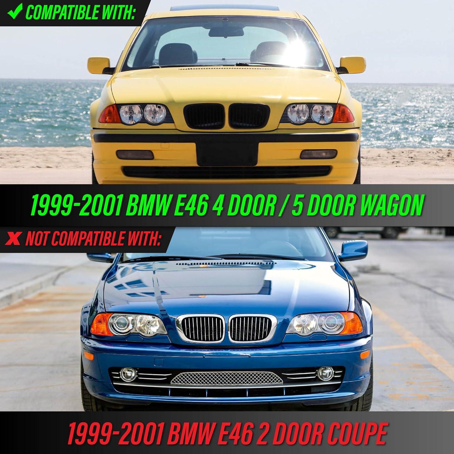 Faros LED USR para BMW E46 1999-2001, 4 Piezas, Proyector