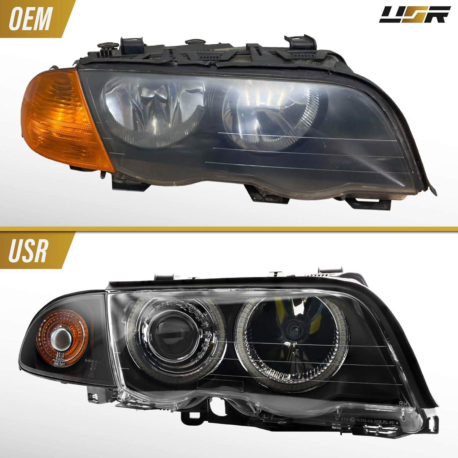 Faros LED USR para BMW E46 1999-2001, 4 Piezas, Proyector