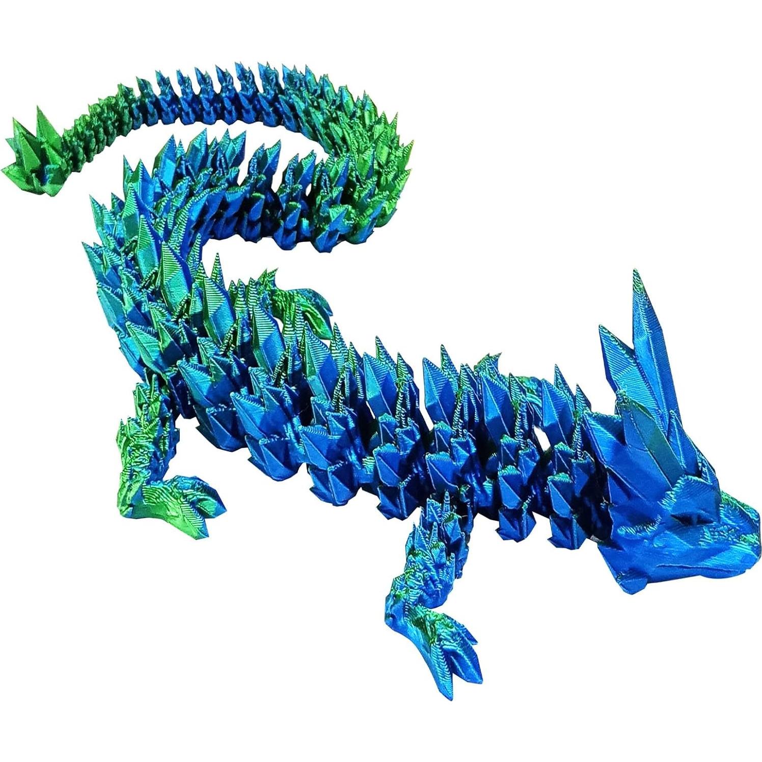 Huevo de Dragón 3D Qxbuhe 30 cm Decoración Escritorio Cian