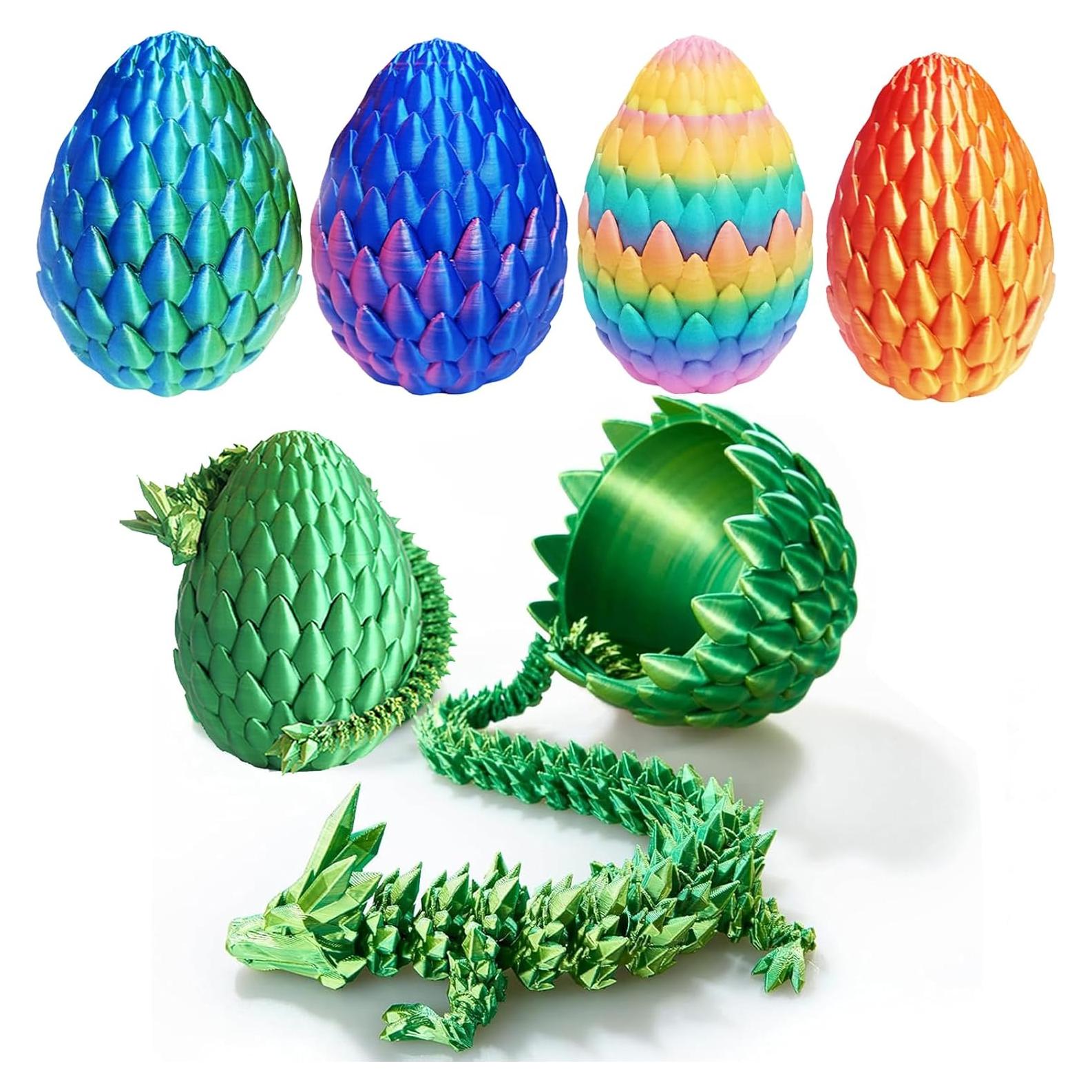 Huevo de Dragón 3D Qxbuhe 30 cm Turquesa Decoración