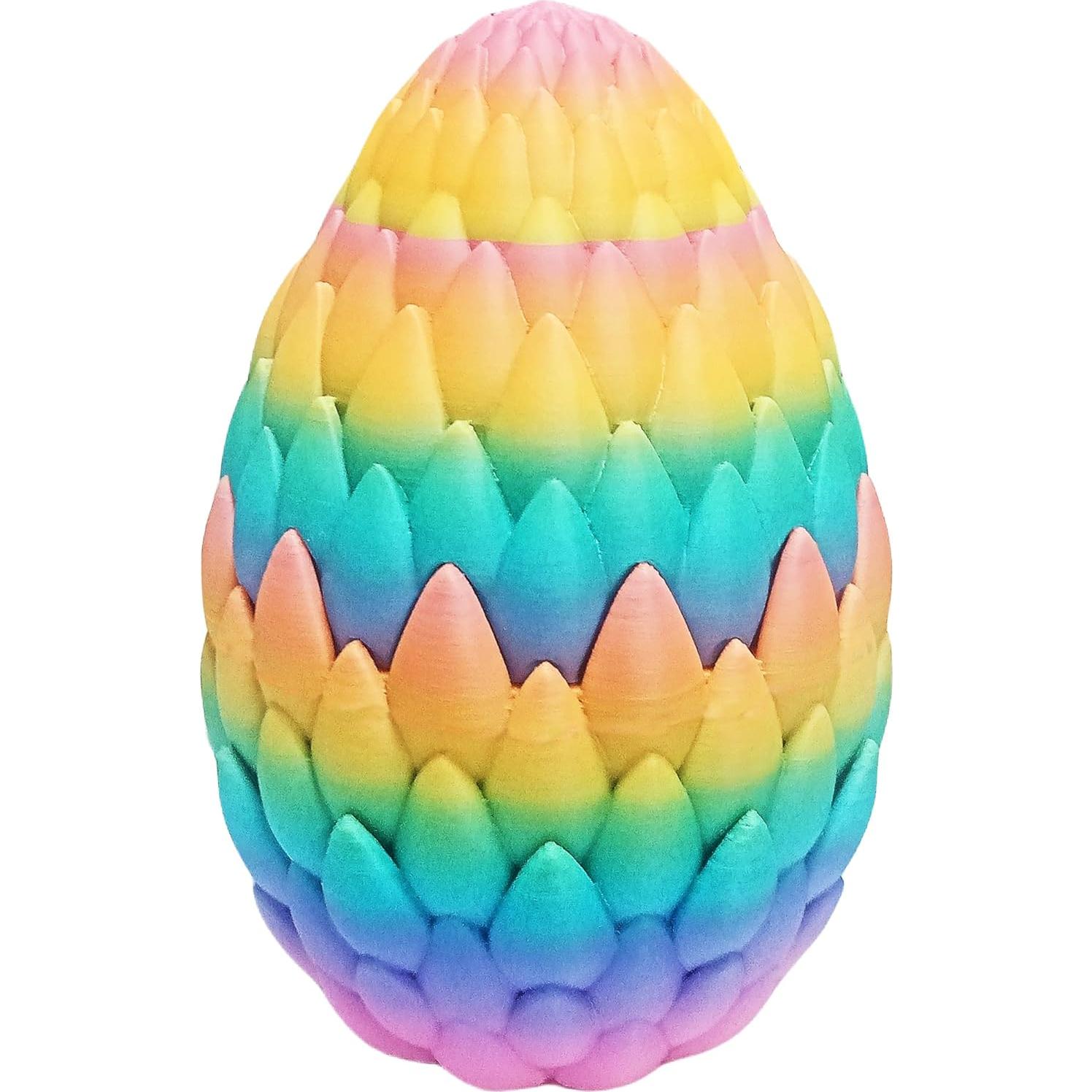 Huevo de Dragón 3D Qxbuhe 30 cm Decoración Arcoíris