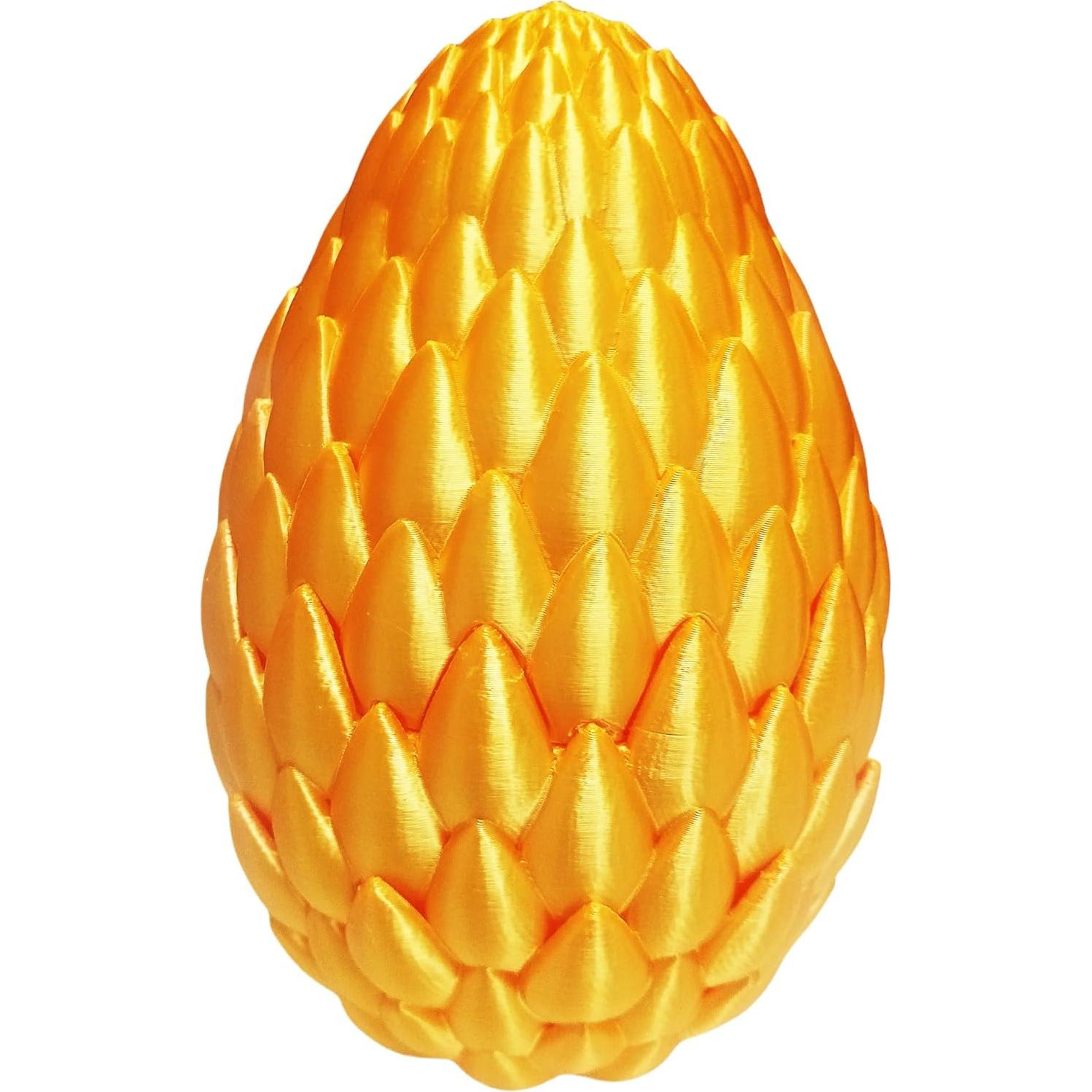 Huevo de Dragón 3D Qxbuhe 30 cm Amarillo Decoración