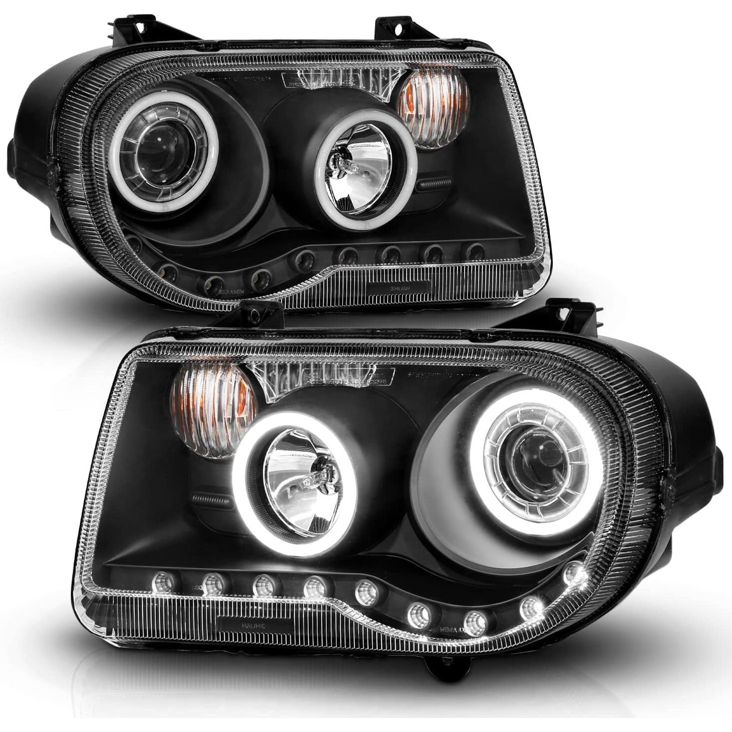 Faros Halógenos Proyector AmeriLite para Chrysler 300C 2005-2009