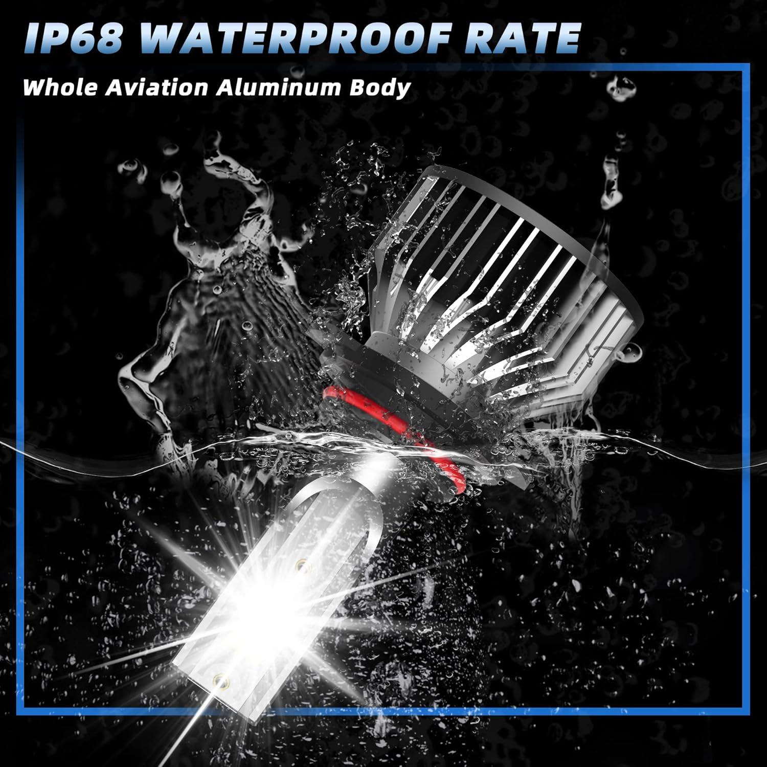 Combo de Bombillas LED QIPEIZSP 9005 9006 para Honda Civic