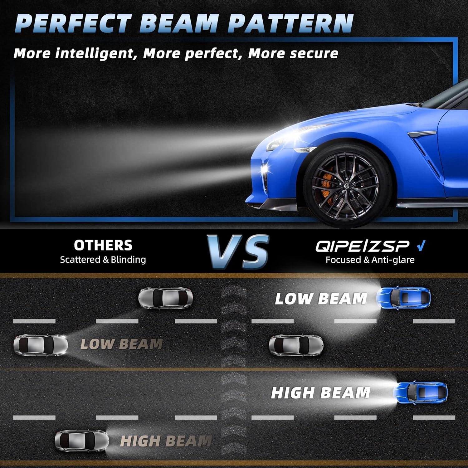 Combo de Bombillas LED QIPEIZSP 9005 9006 para Honda Civic