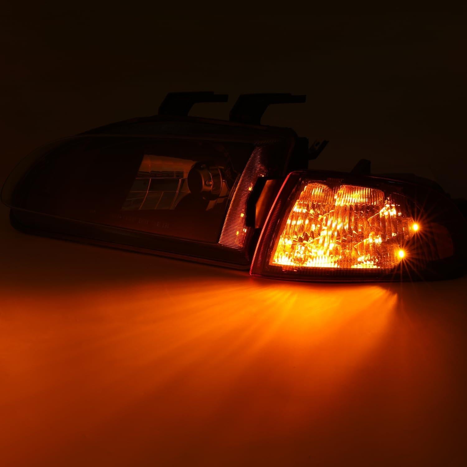 Faros Delanteros LED Magshion para Honda Civic 92-95 Negro