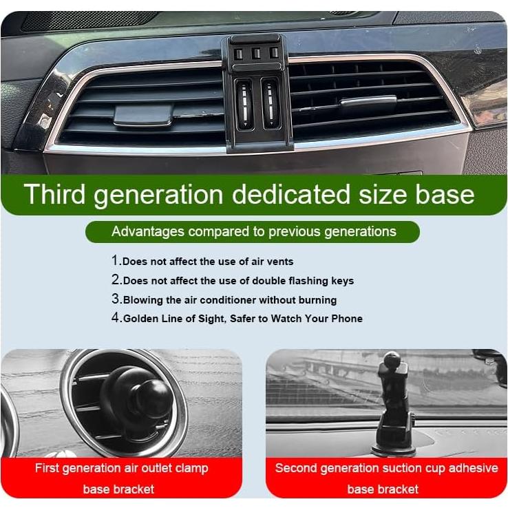 Soporte para teléfono de coche MikeHam para Mercedes-Benz Clase C 2012-2014