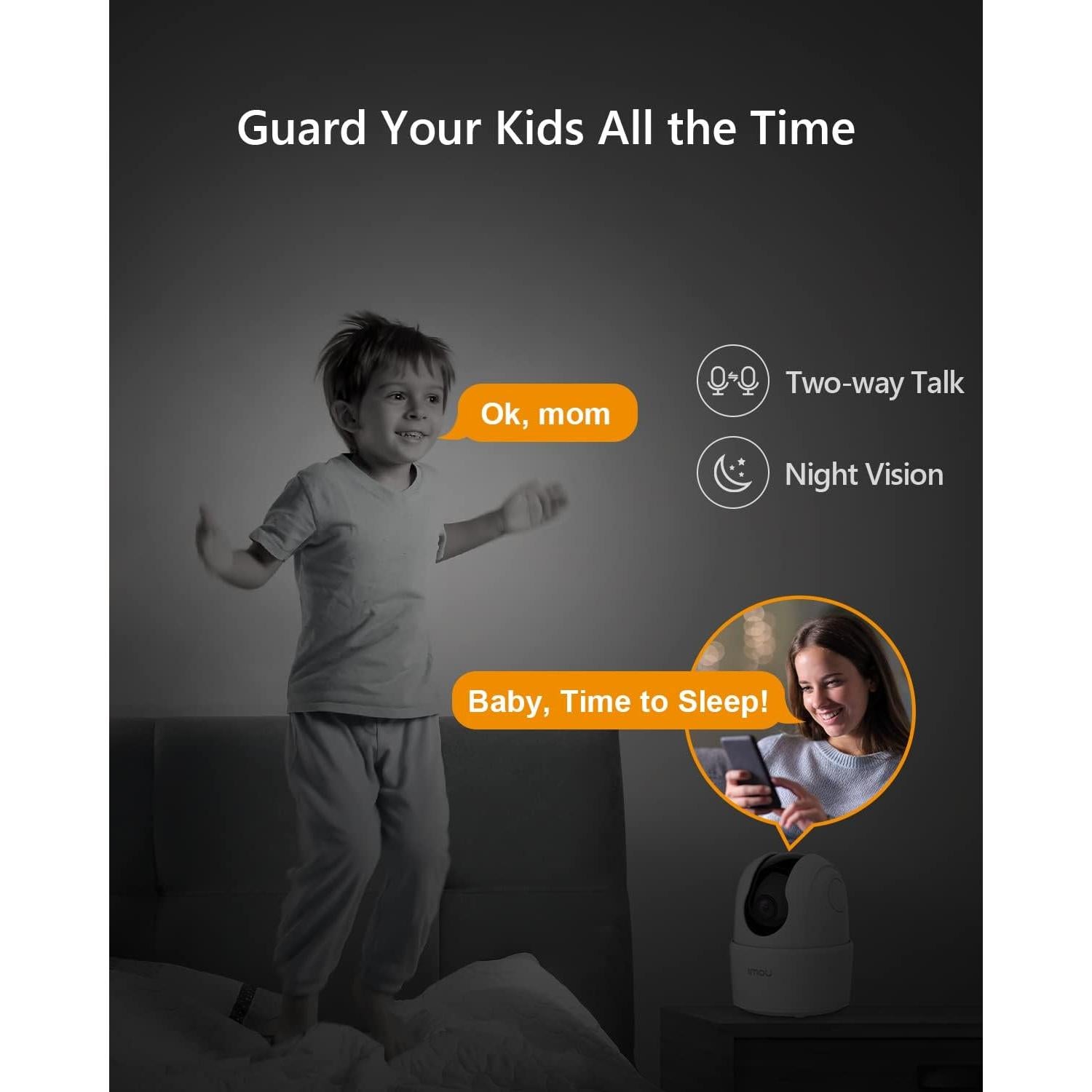 Cámara de Seguridad WiFi IMOU 2K Interior con Detección AI