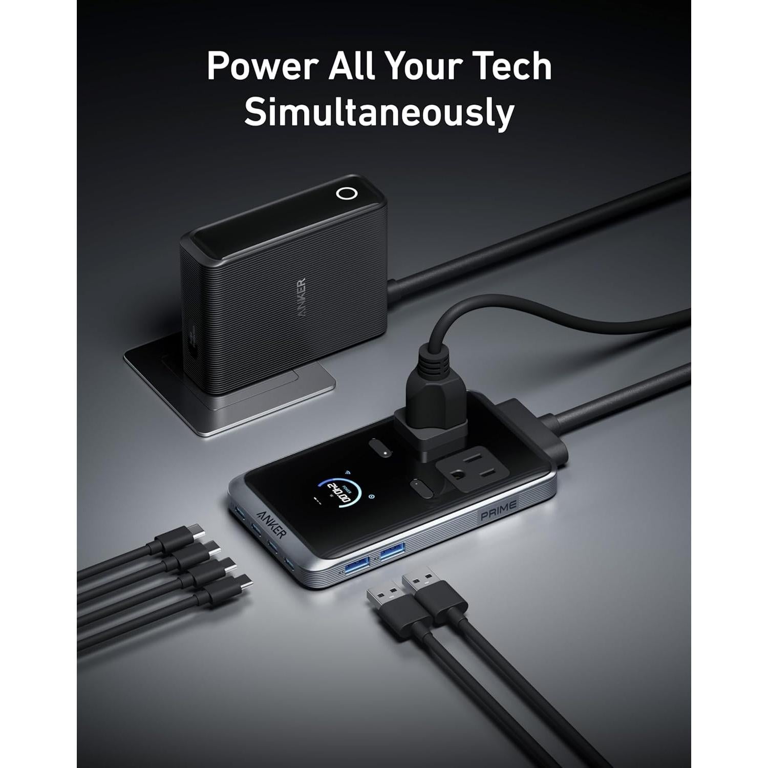 Estación de Carga Anker Prime 240W 8-en-1 USB C y A