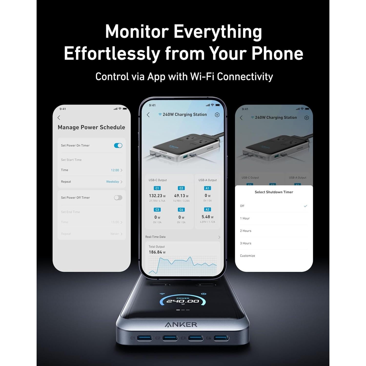 Estación de Carga Anker Prime 240W 8-en-1 USB C y A