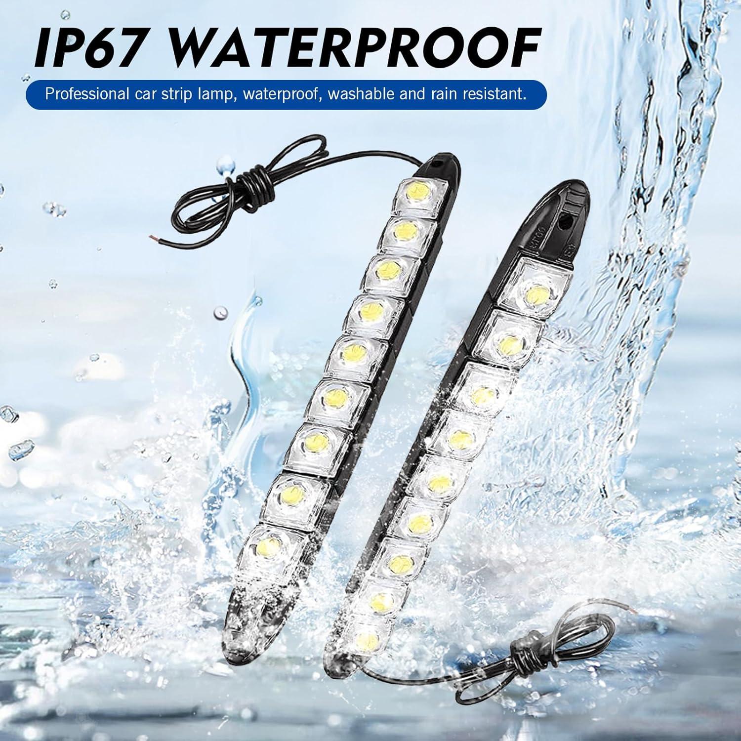 Kit de Luces LED de Conducción Diurna Zigeiya 2 PCS IP67