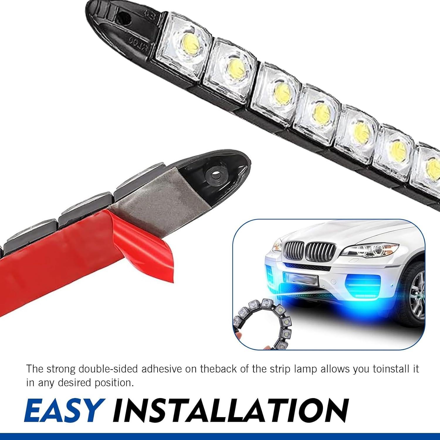 Kit de Luces LED de Conducción Diurna Zigeiya 2 PCS IP67