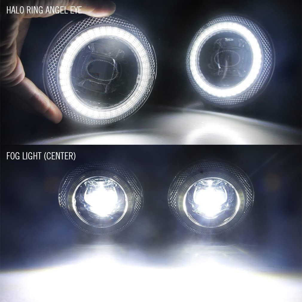 Luces de Niebla LED Cawanerl Angel Eye para Honda Acura