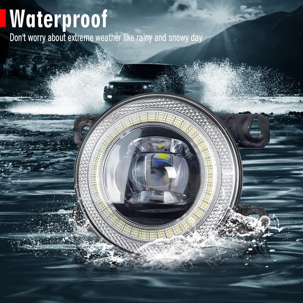 Luces de Niebla LED Cawanerl Angel Eye para Honda Acura