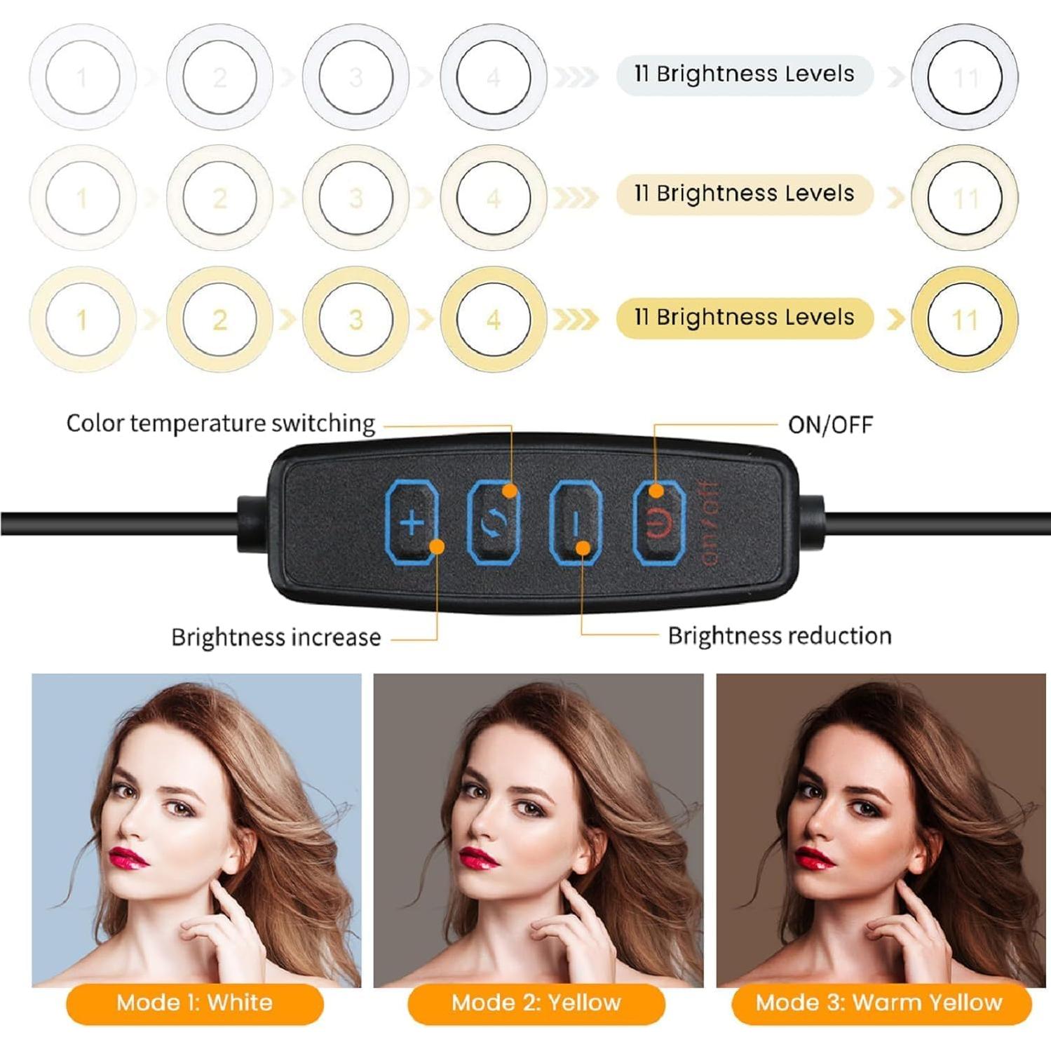 Kit de Iluminación LED MACTREM 15,24 cm 3 Modos y 10 Brillos