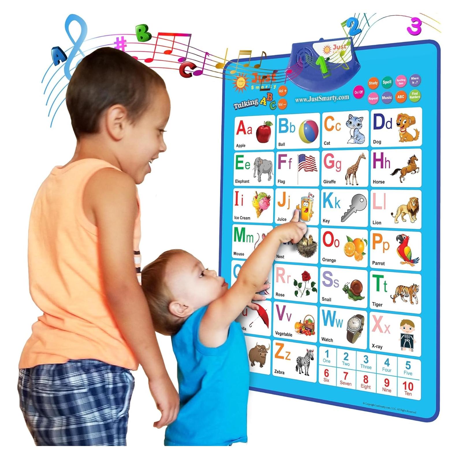 Póster Educativo Just Smarty ABCs y 123s para Niños