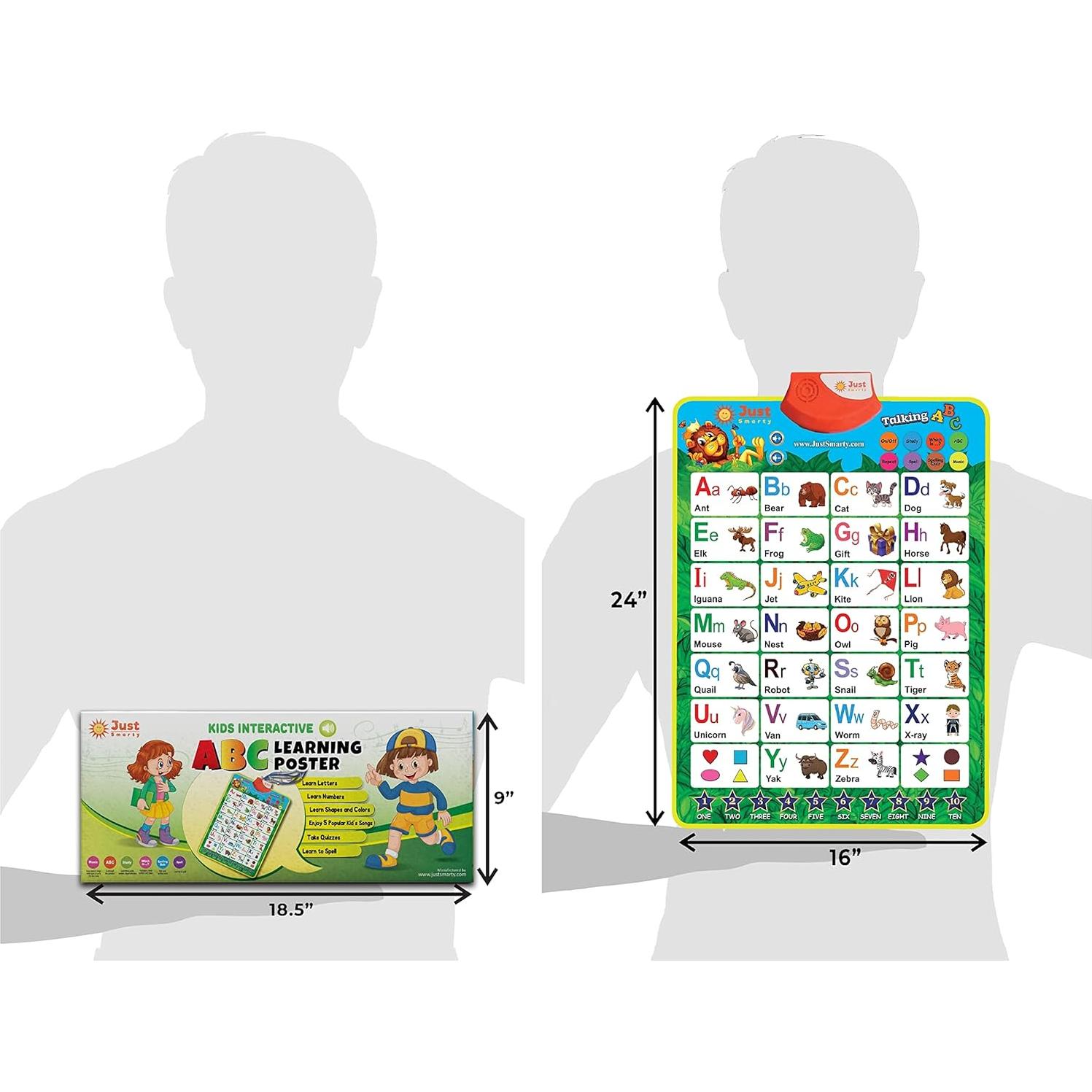 Póster Interactivo Just Smarty Alfabeto 60x45 cm Verde